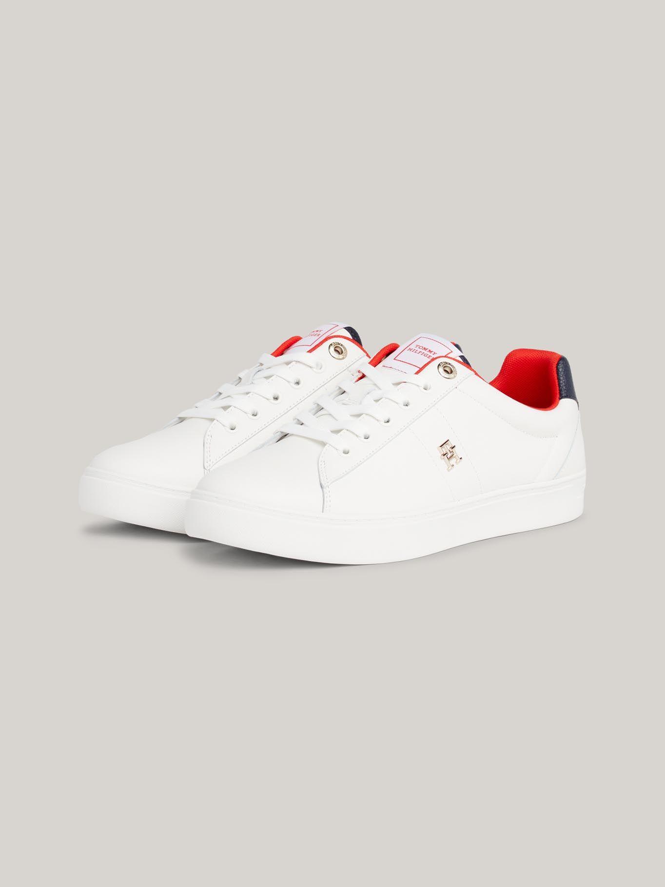 Zapatilla Elevated De Cuero Blanco Tommy Hilfiger-0