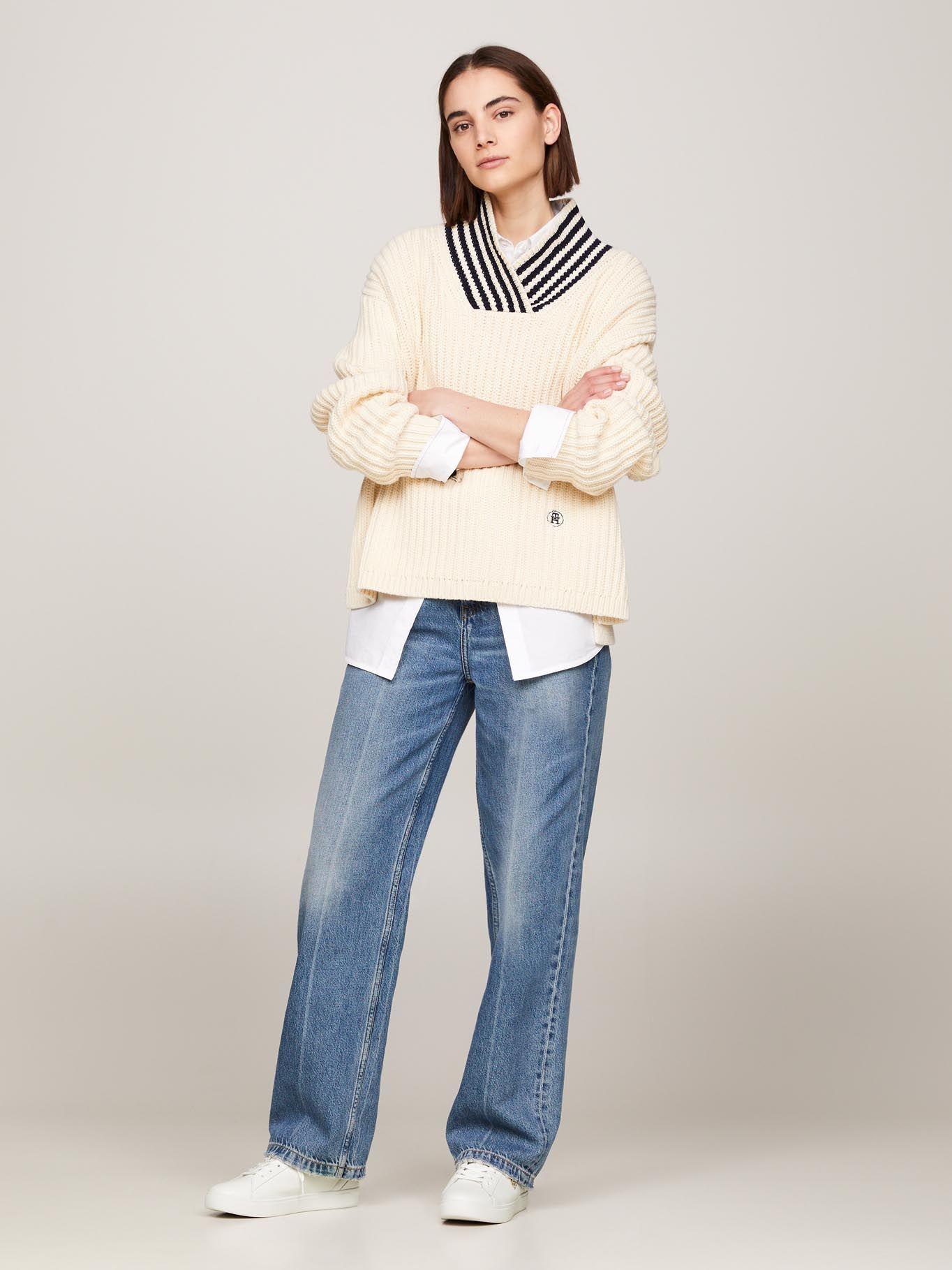 Zapatilla Elevated De Cuero Blanco Tommy Hilfiger-1