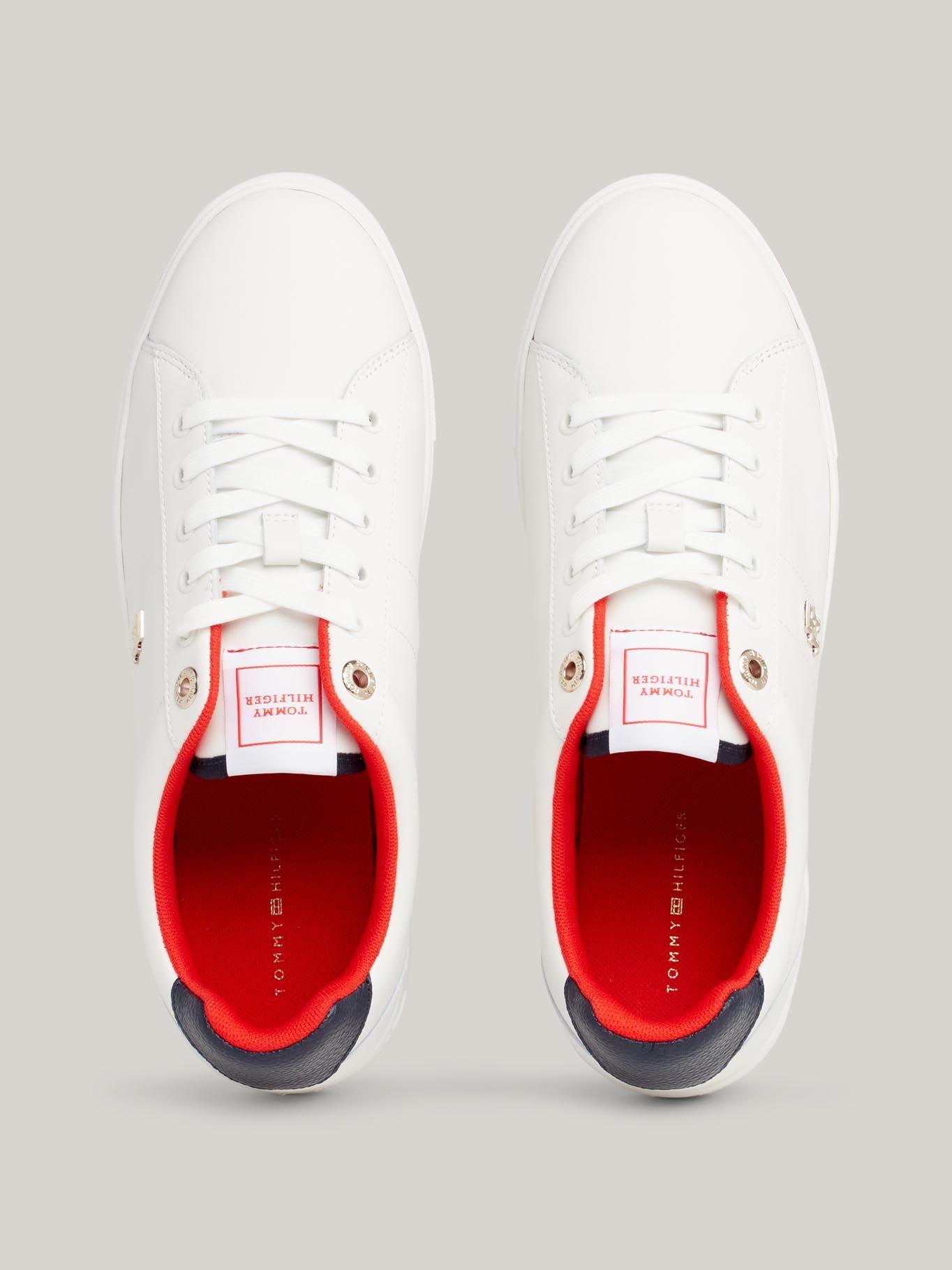 Zapatilla Elevated De Cuero Blanco Tommy Hilfiger-4