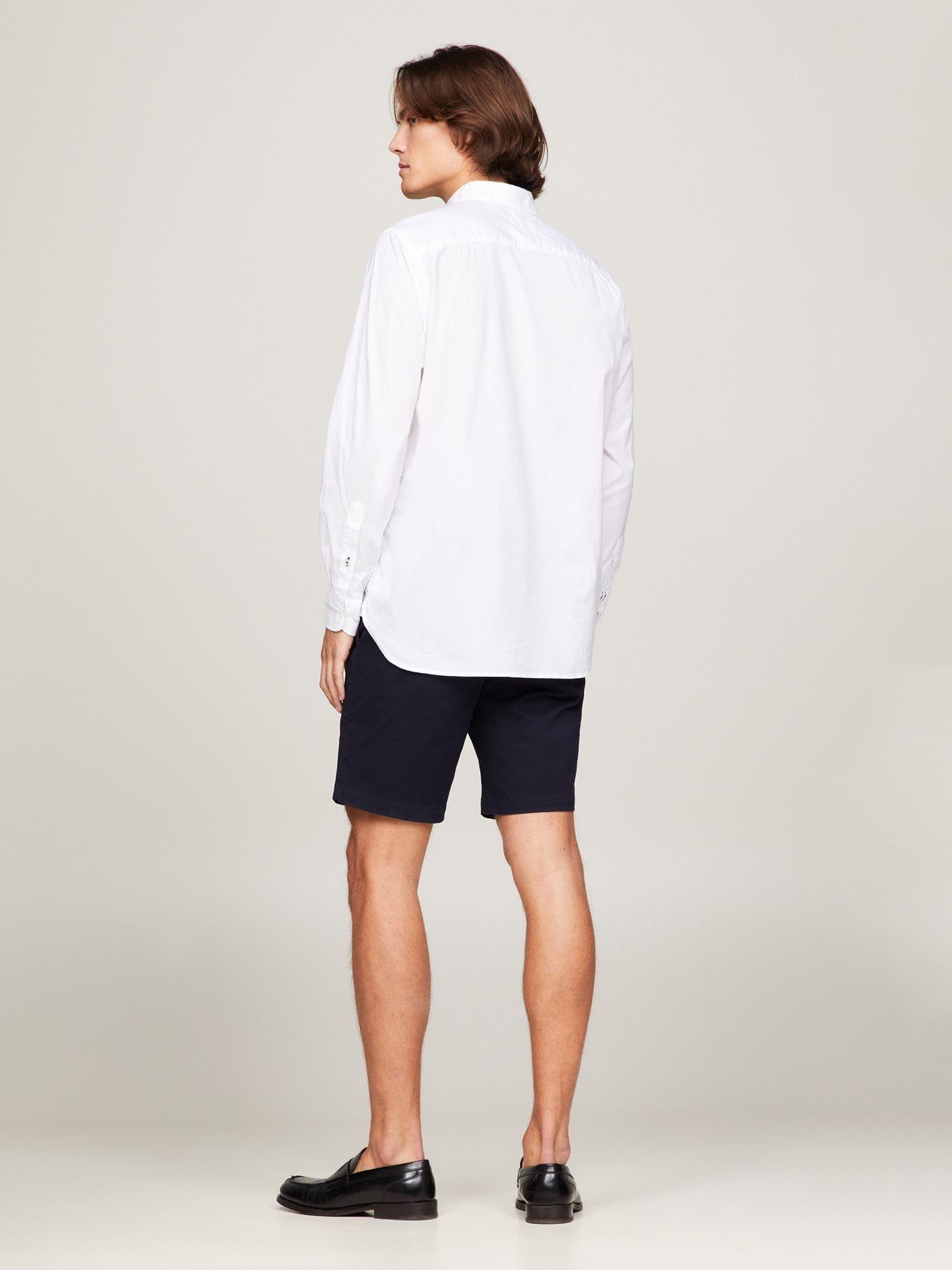 Camisa Core Flex De Popelín Blanco Tommy Hilfiger-4