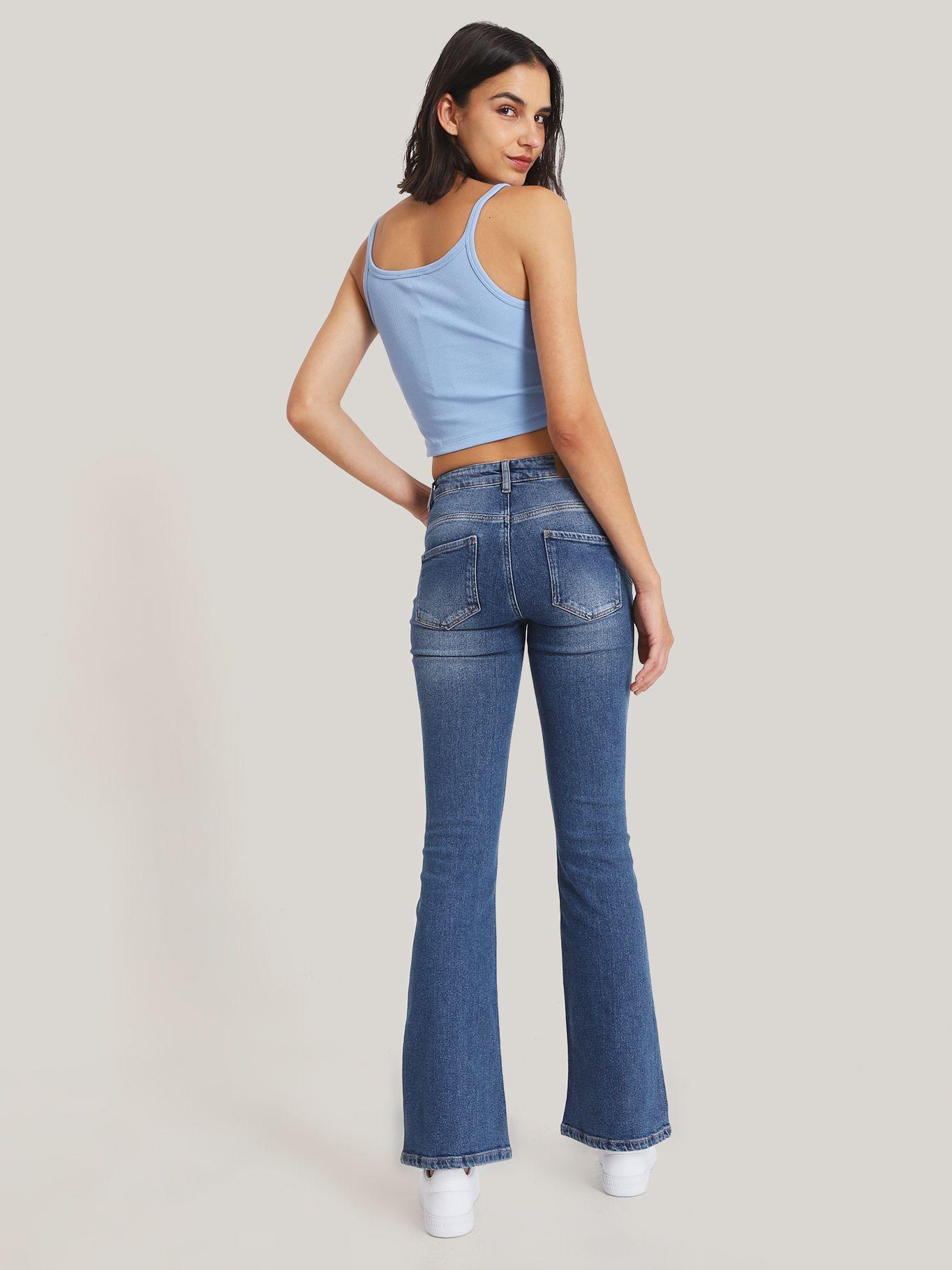 Polera Cropped Con Logo Azul Tommy Jeans-2