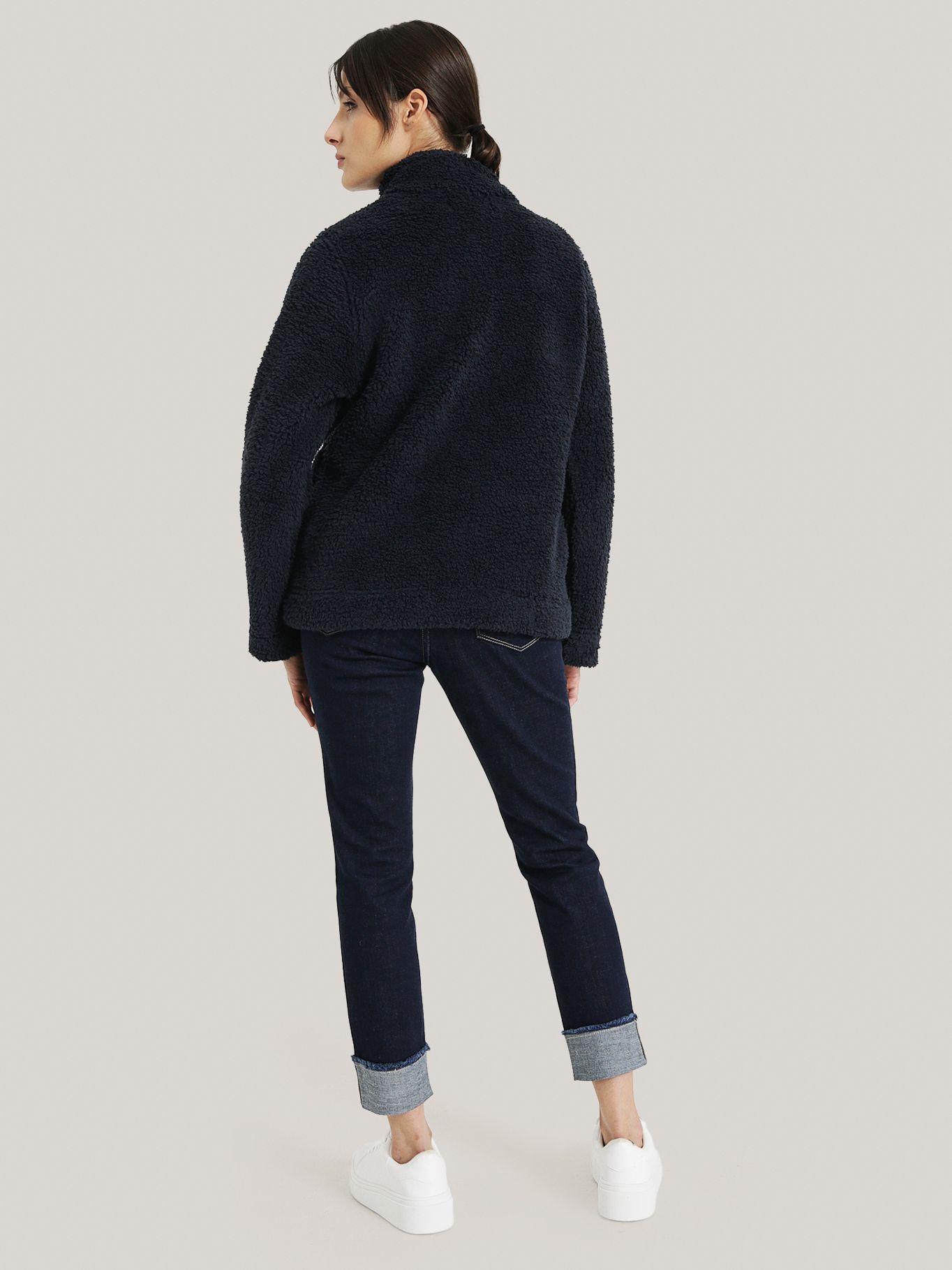 POLERÓN SHERPA MEDIO CIERRE AZUL TOMMY HILFIGER-2