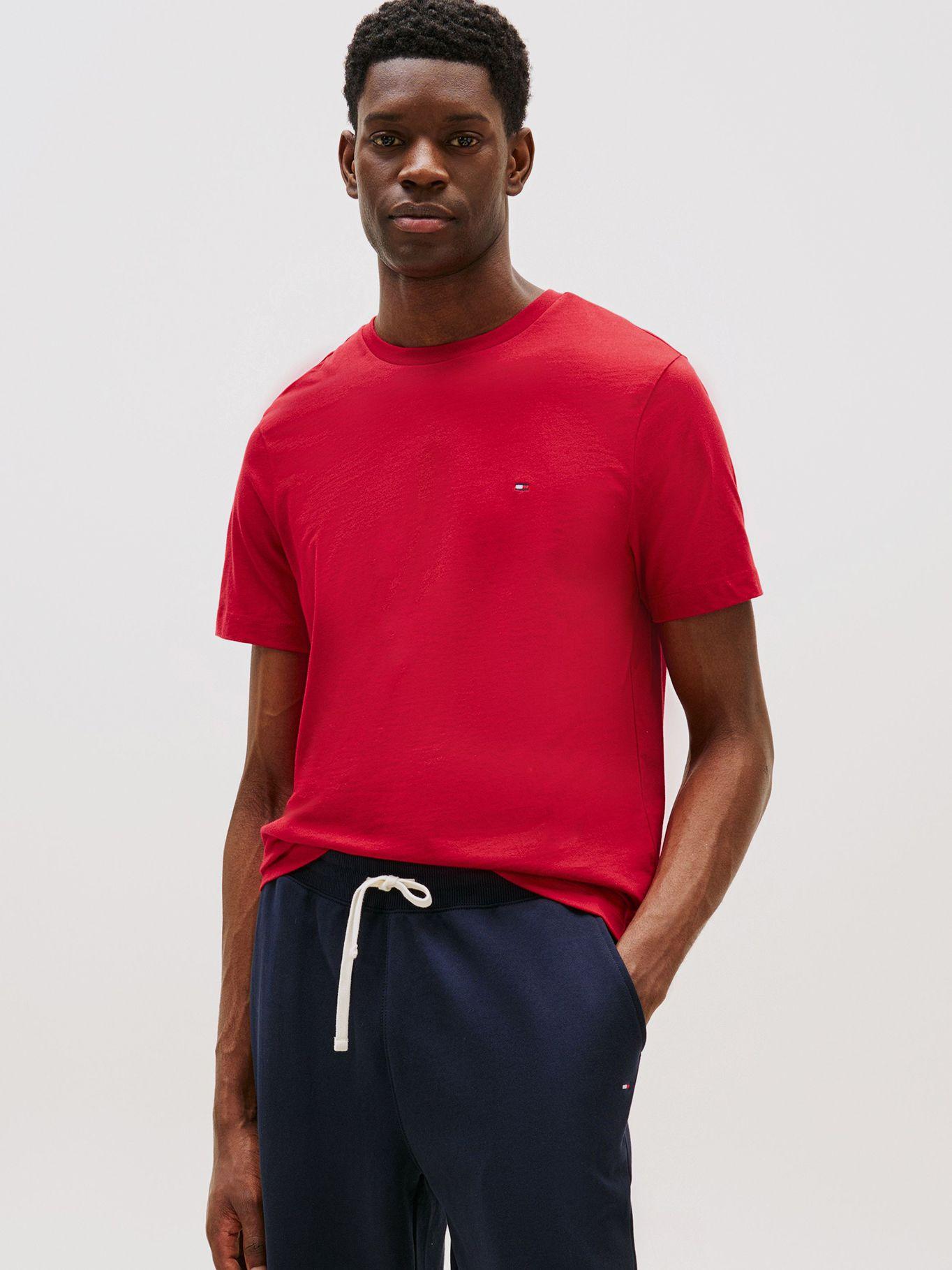 Polera Essential C-Neck Regular XLD Rojo Tommy Hilfiger-0
