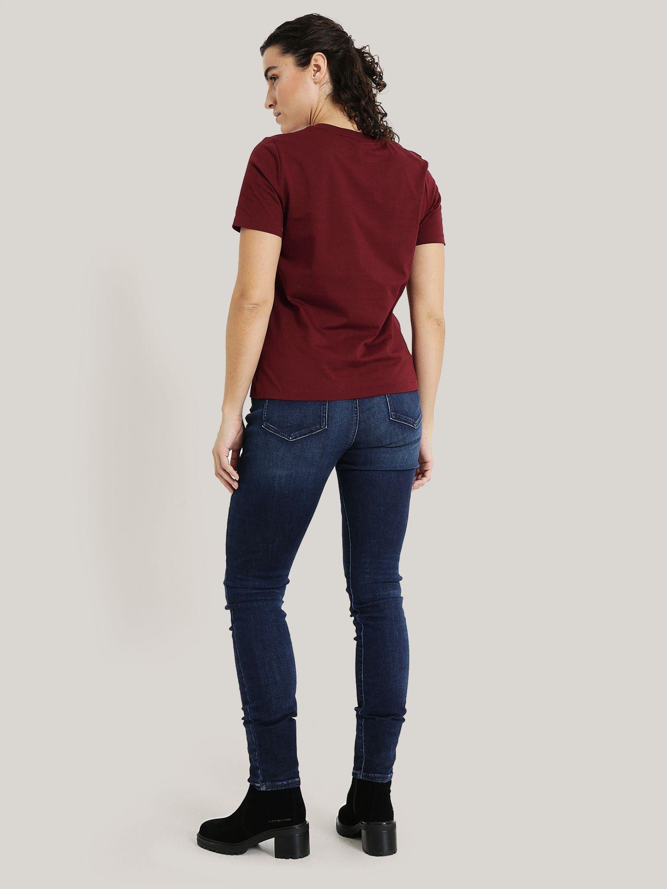 Polera Con Monotipo Regular Fit Burdeo Tommy Hilfiger-2