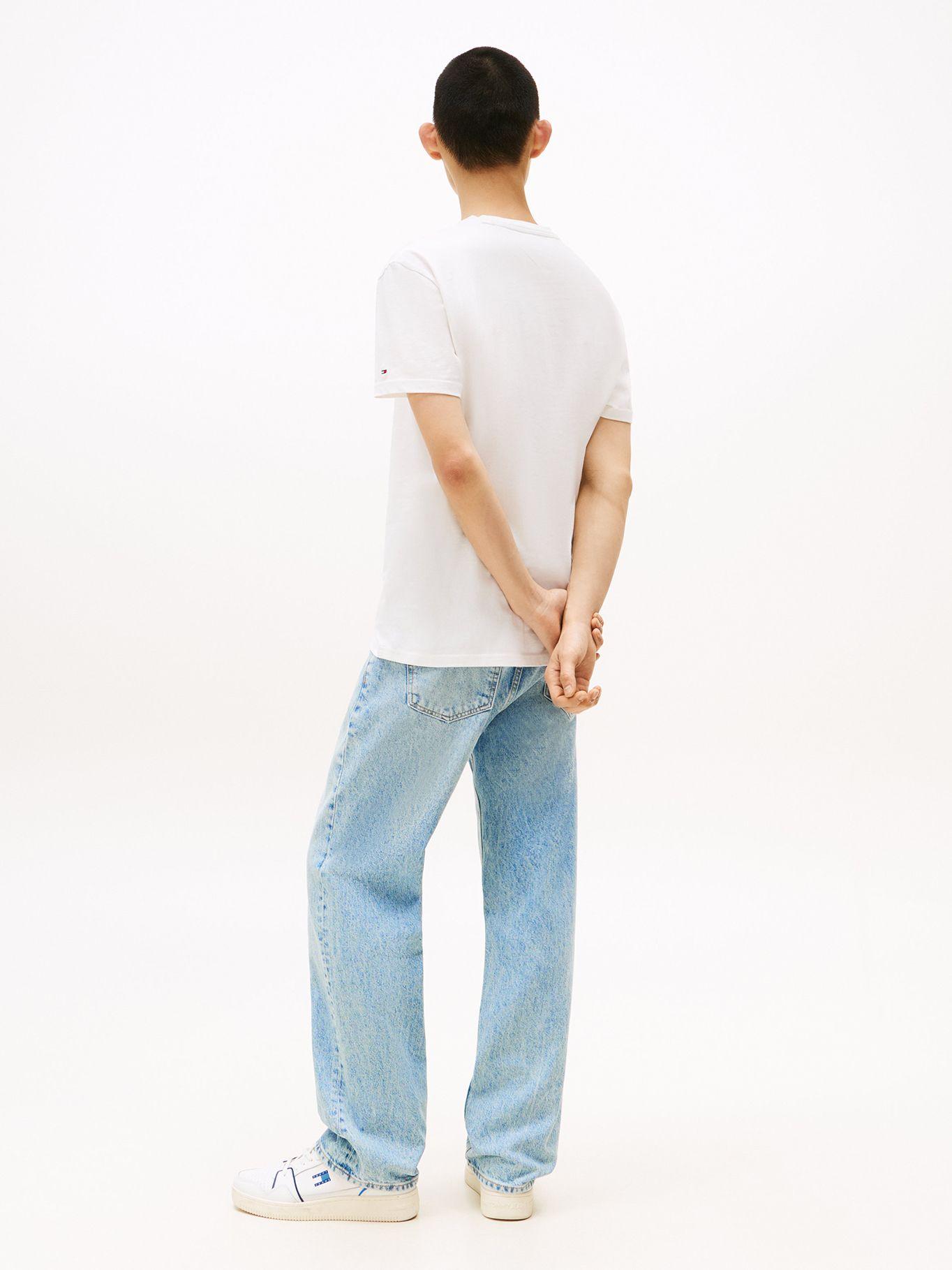 Polera Usa Circle Graphic Logo Blanco YBL Tommy Jeans-2