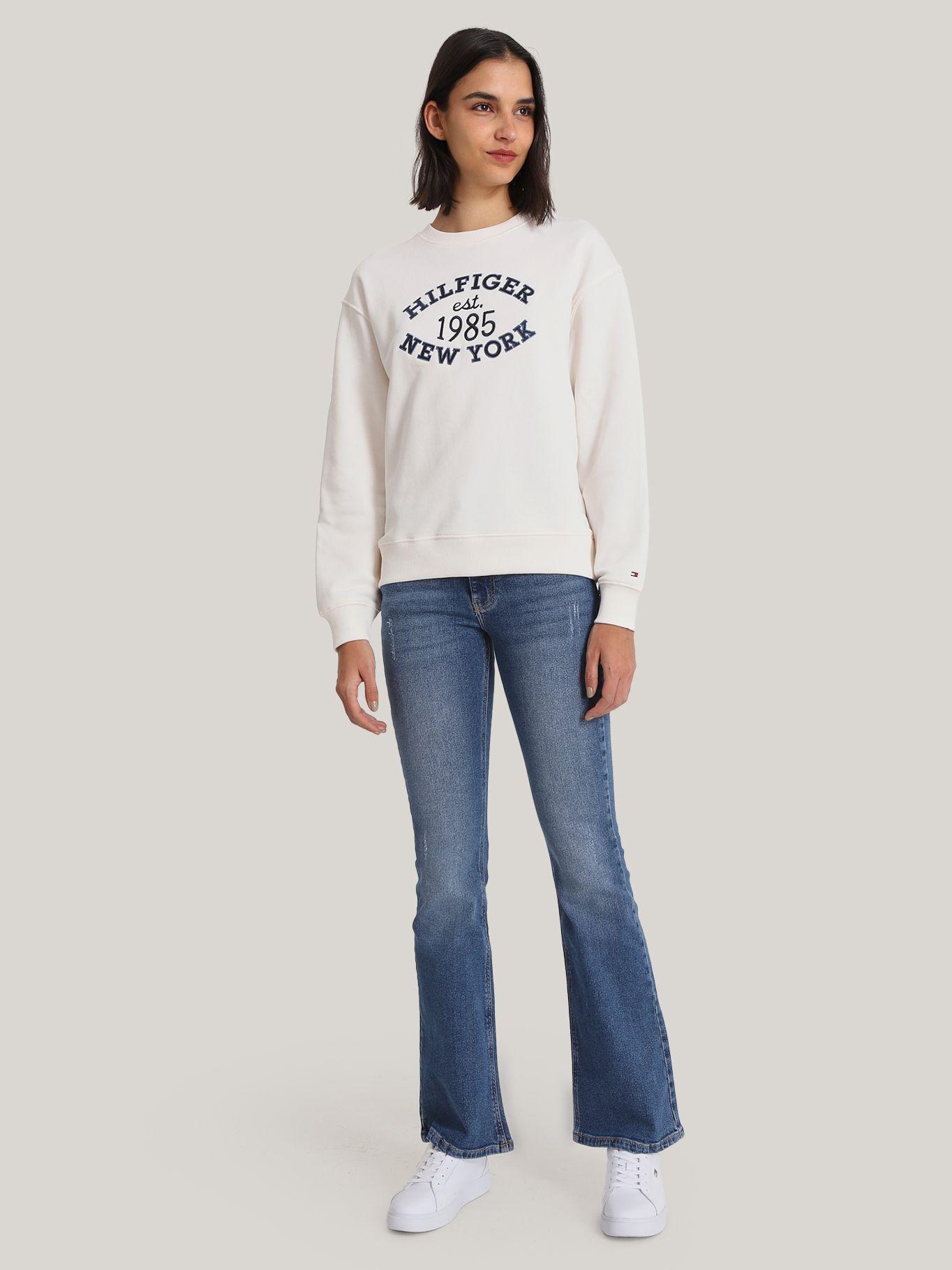 Polerón Con Logo Universitario Blanco Tommy Hilfiger-1