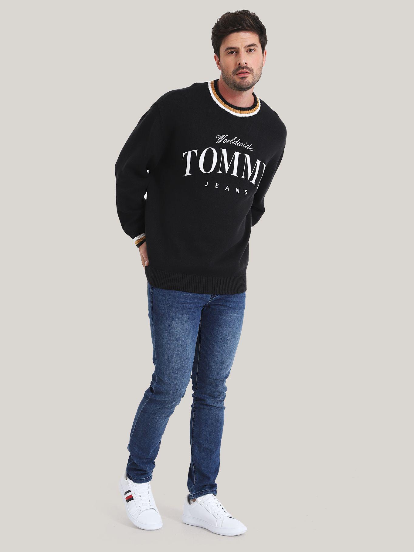 SWEATER RELAX VARSITY NEGRO TOMMY JEANS-1