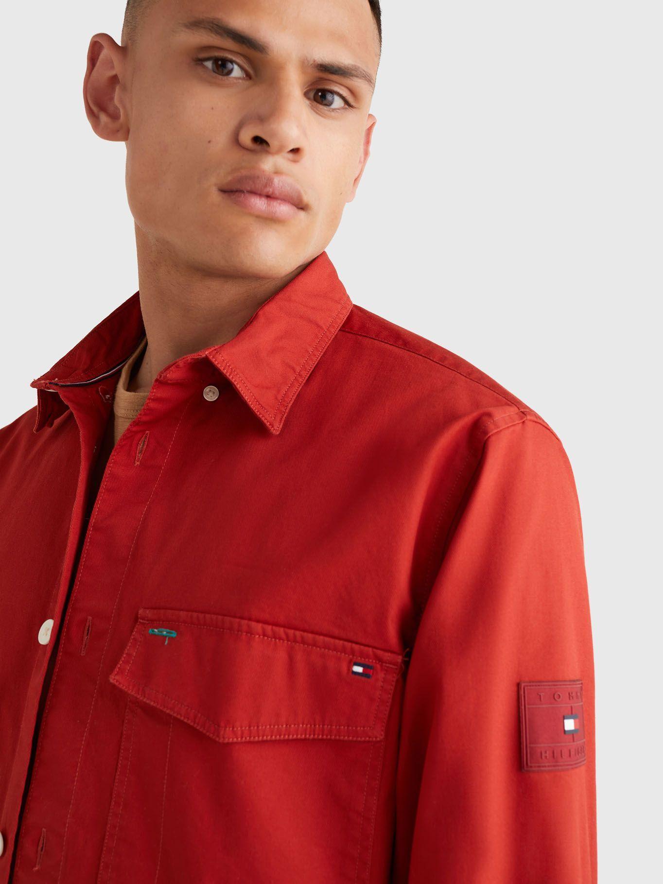 Sobrecamisa Sarga Ligera Rojo Tommy Hilfiger JN2-2