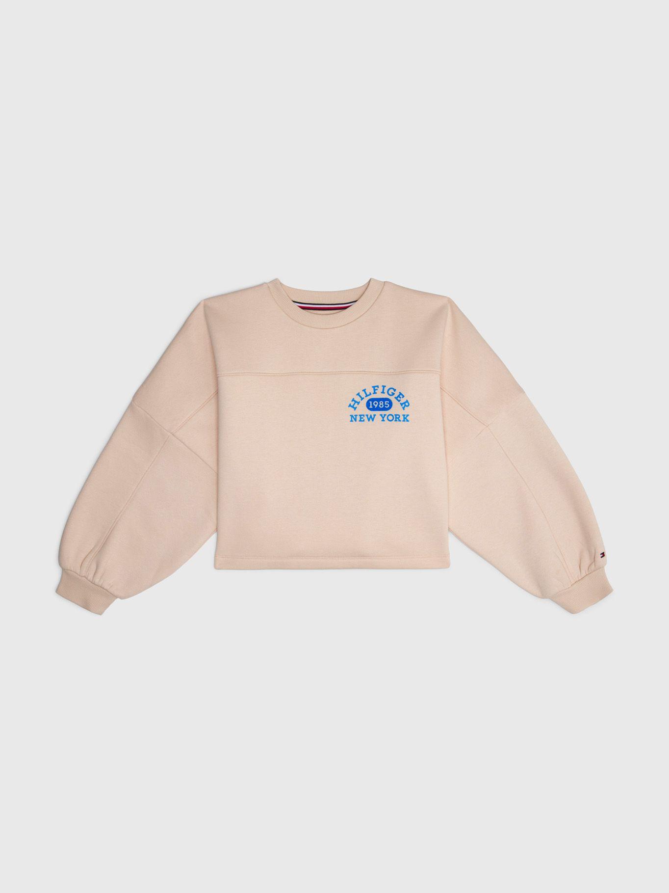 Polerón Varsity Logo C-Neck Beige Tommy Hilfiger-0