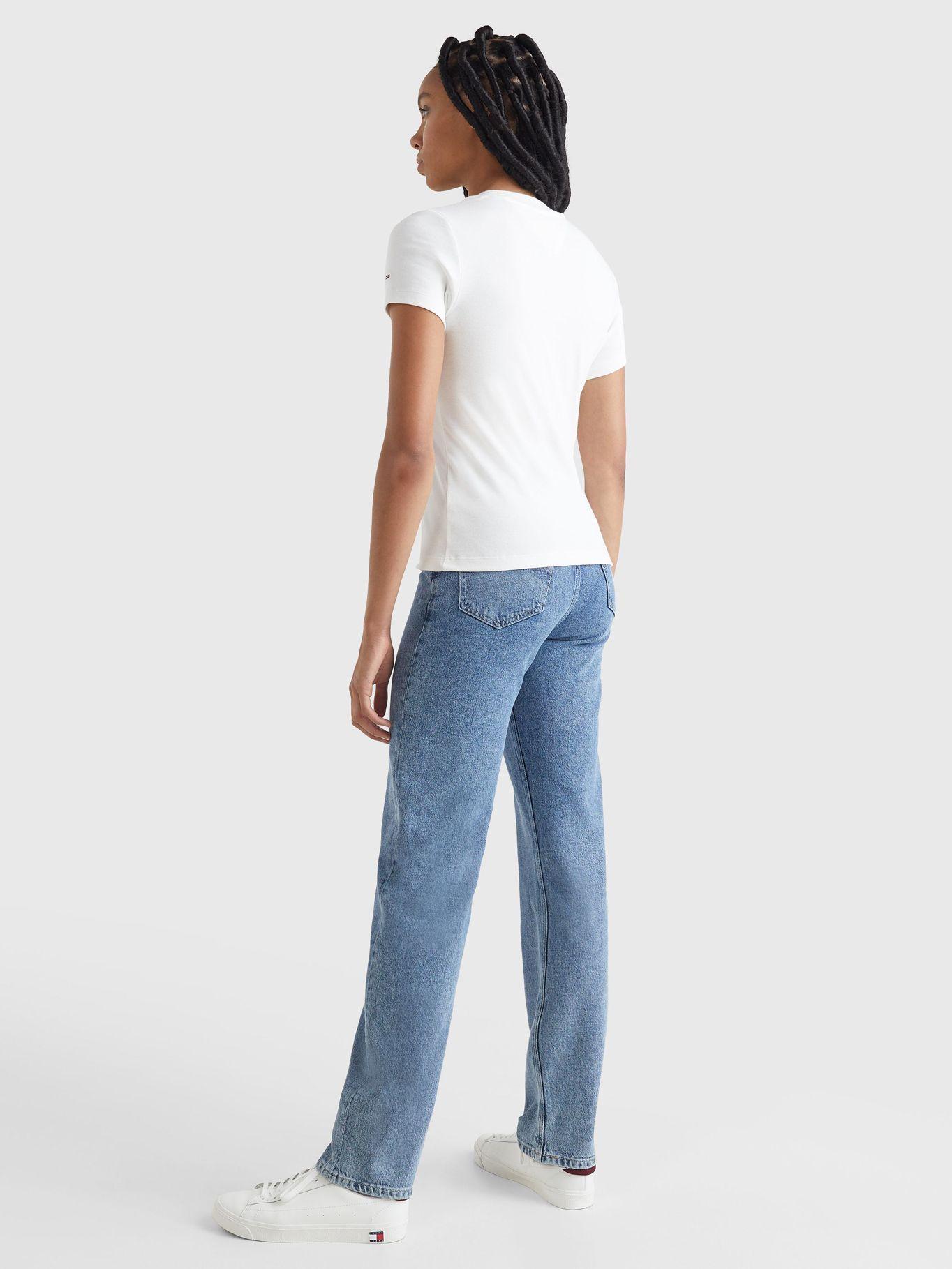 Polera Essential con logo Blanco Tommy Hilfiger-2