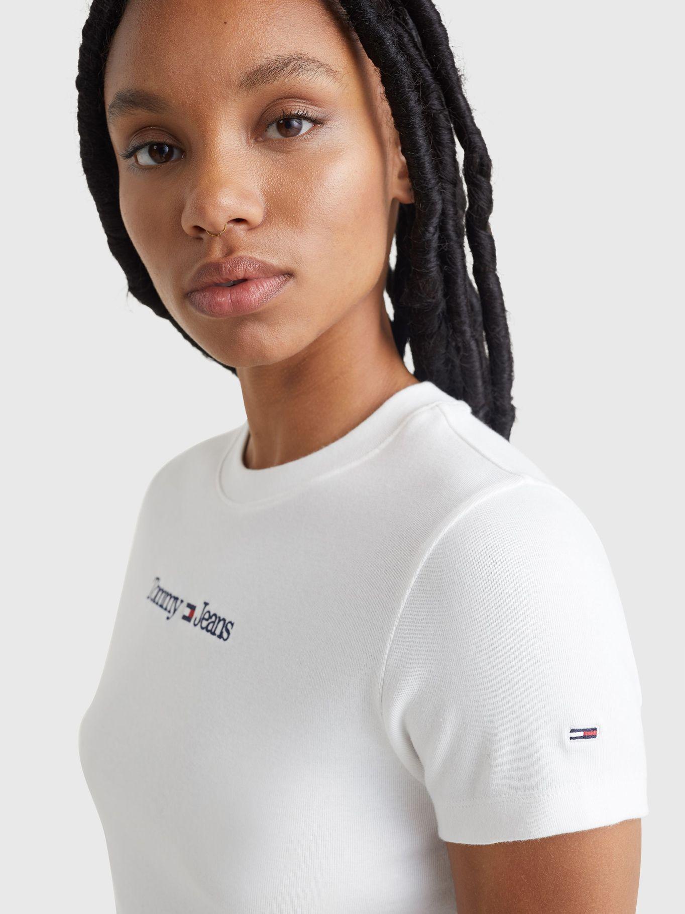 Polera Essential con logo Blanco Tommy Hilfiger-3