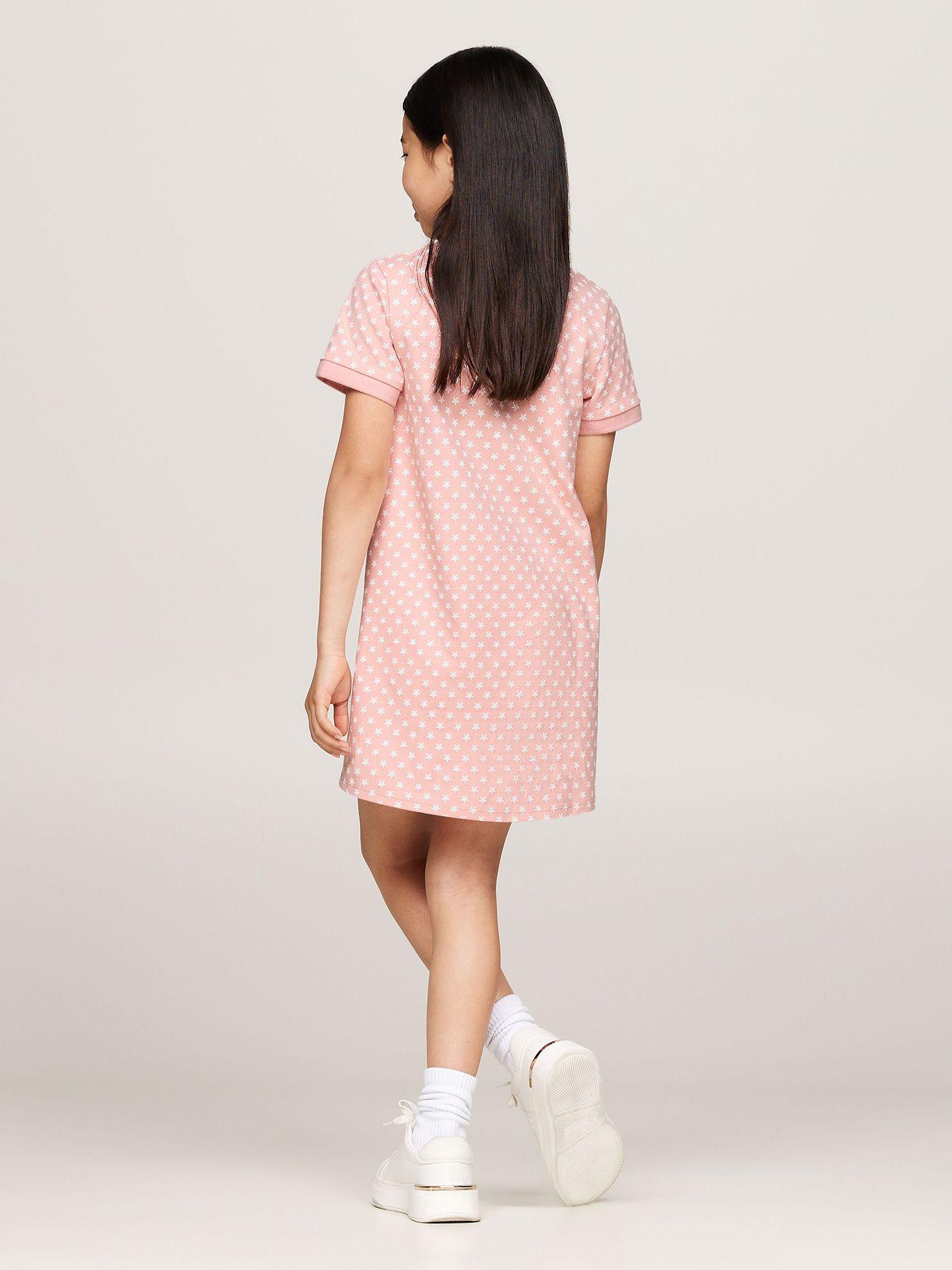 Vestido Con Estampados Estrellas Rosado Tommy Hilfiger-1
