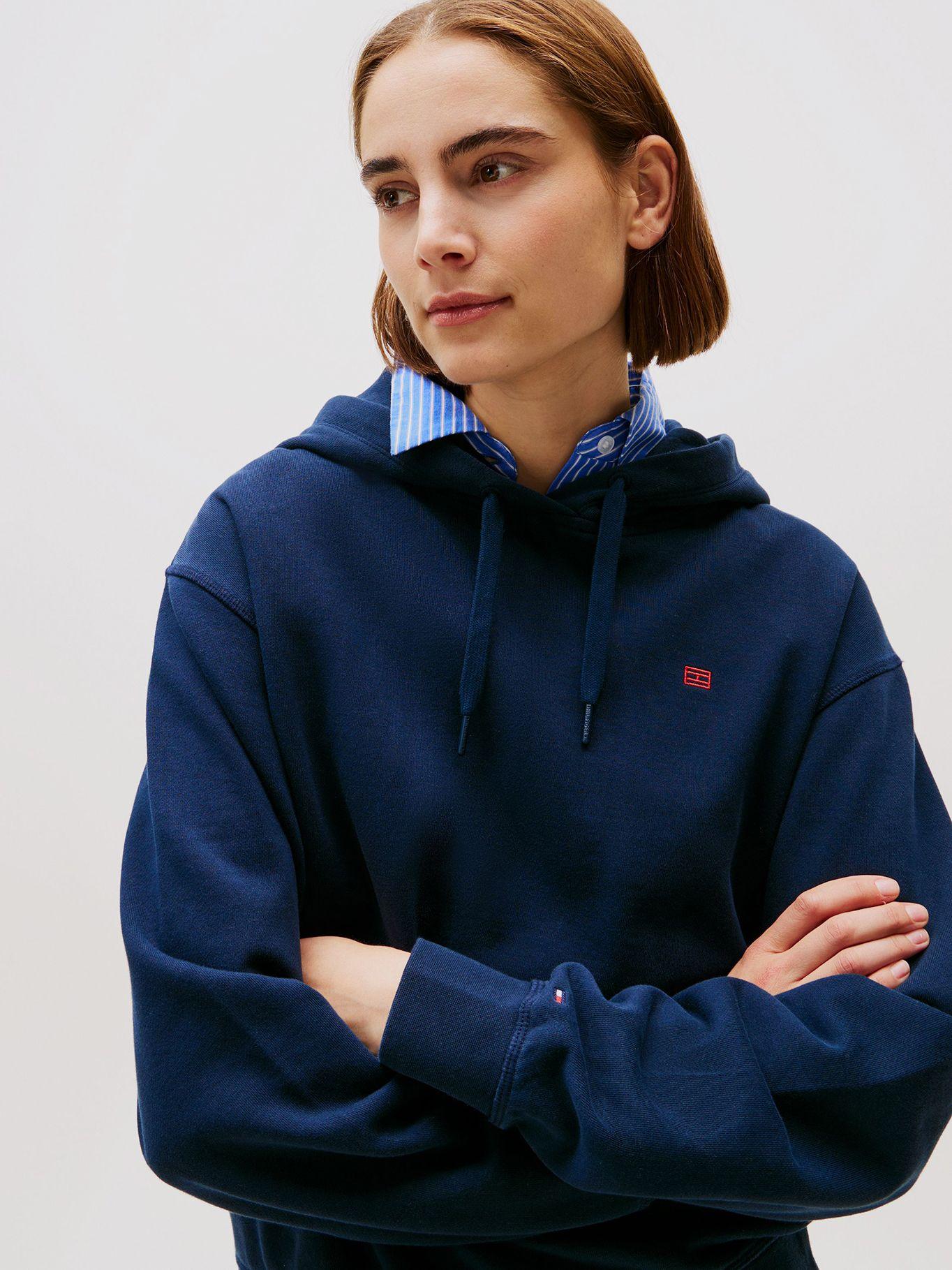 Polerón Hoodie Contrast Flag Logo Azul Tommy Hilfiger-3