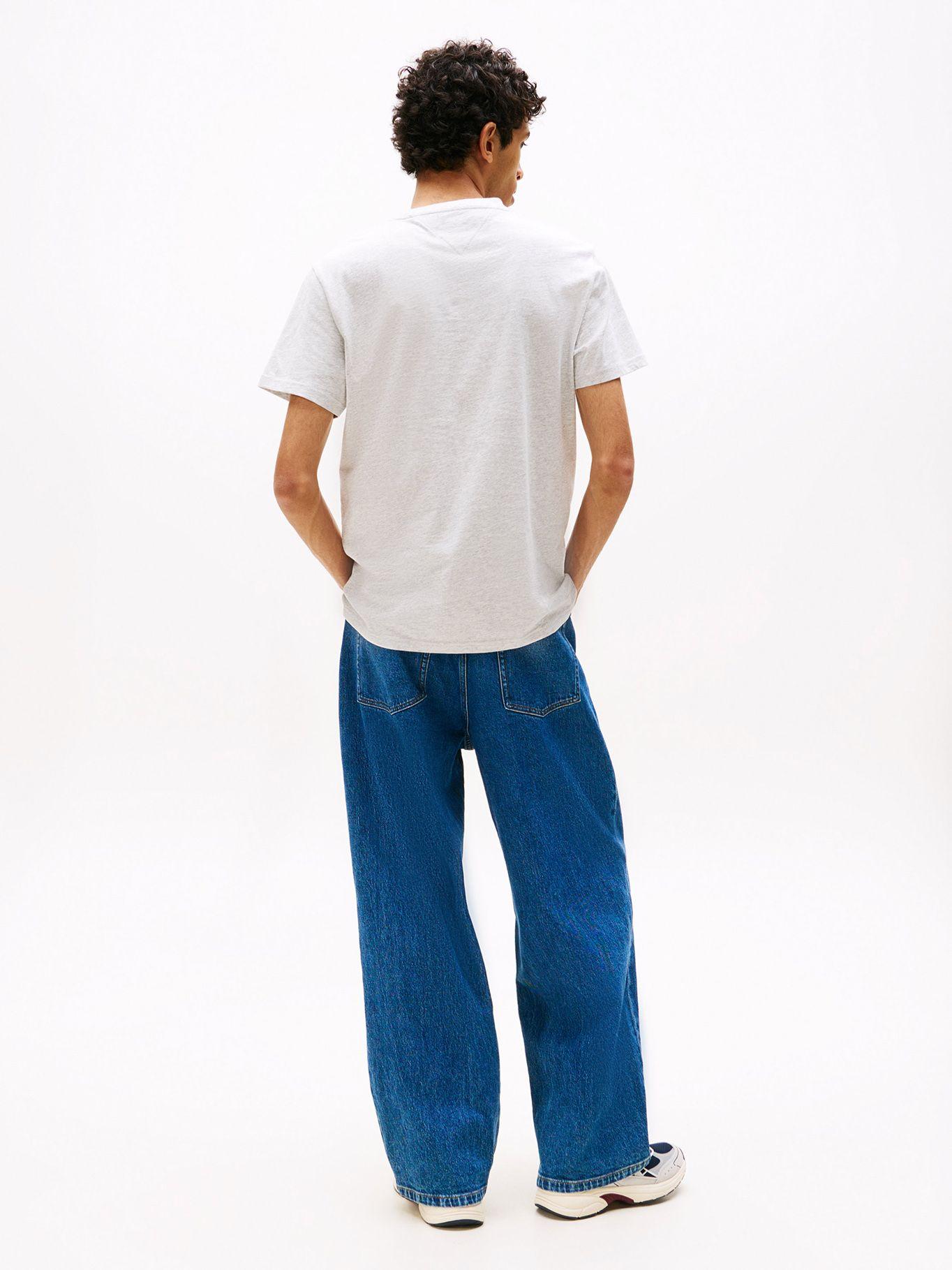 Polera Con Logo Lineal Slim Fit Gris Tommy Jeans-2