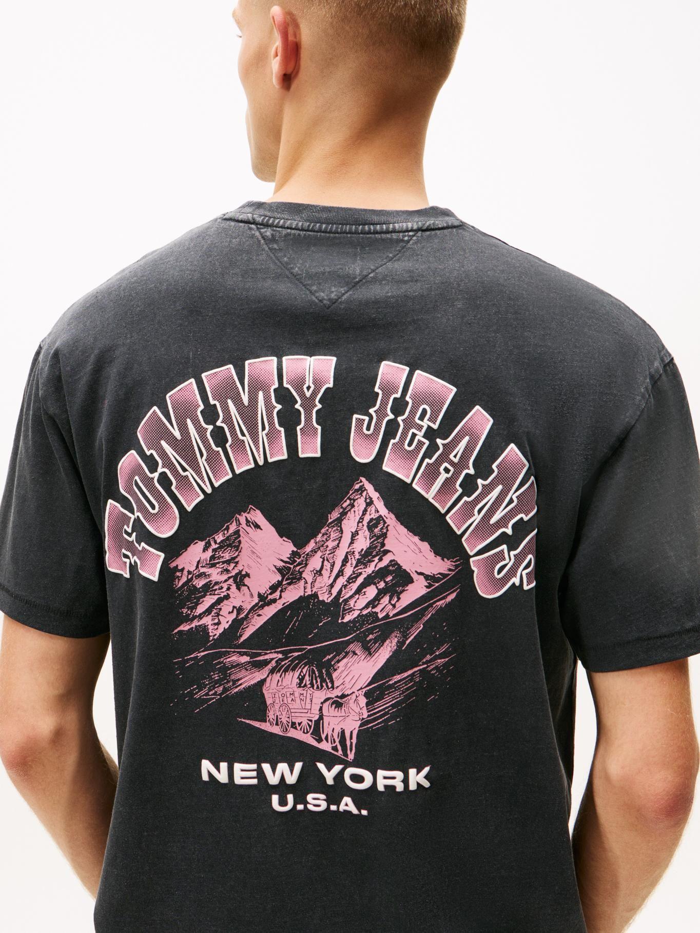 Polera Relaxed Fit Novelty Logo Negro Tommy Jeans-3