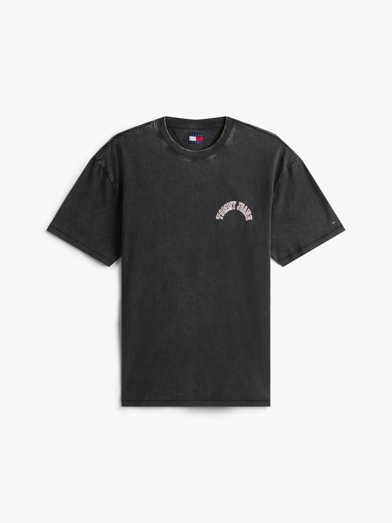 Polera Relaxed Fit Novelty Logo Negro Tommy Jeans-4