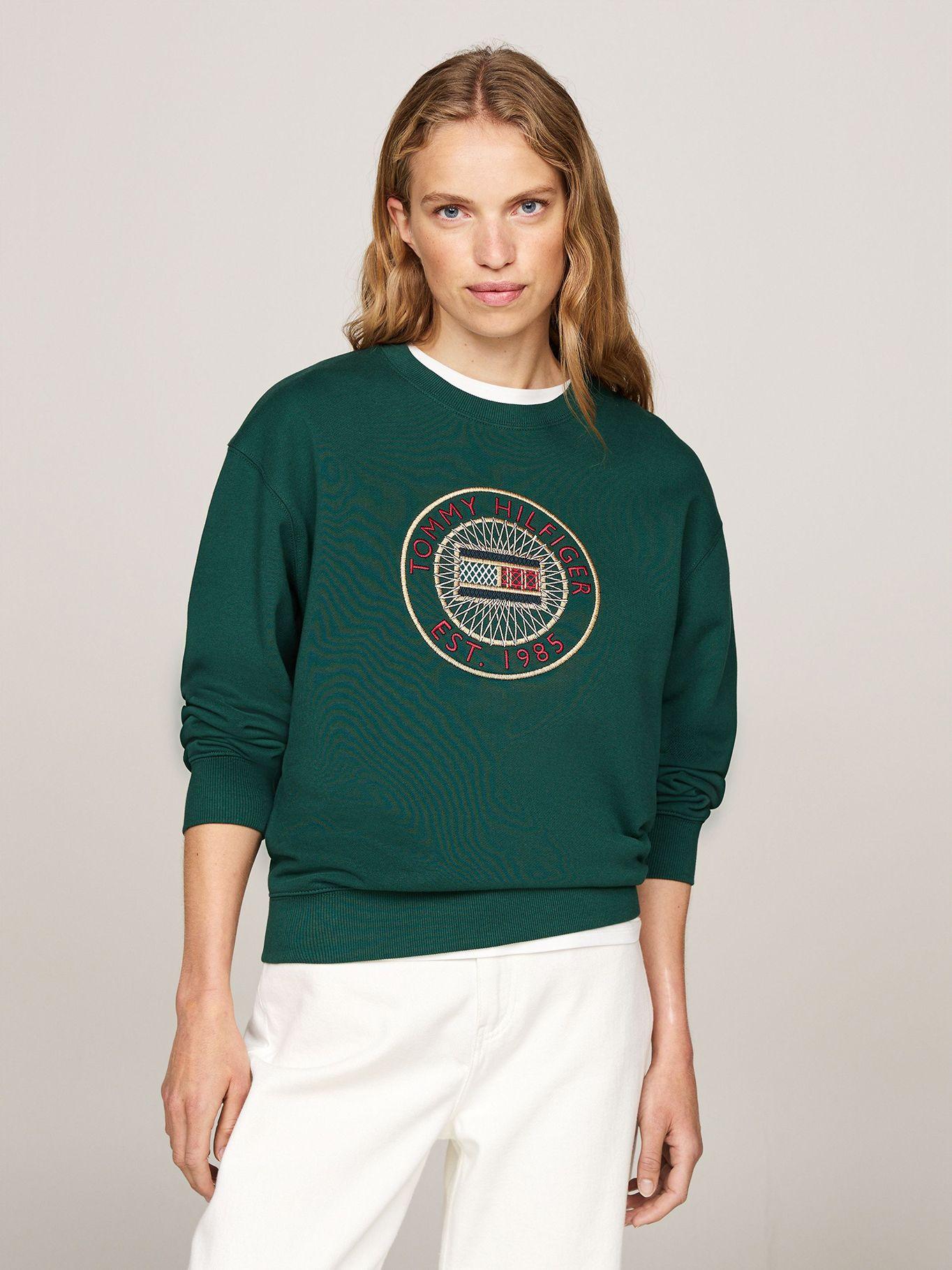 Polerón Nautico Logo Bordado Verde Tommy Hilfiger-0