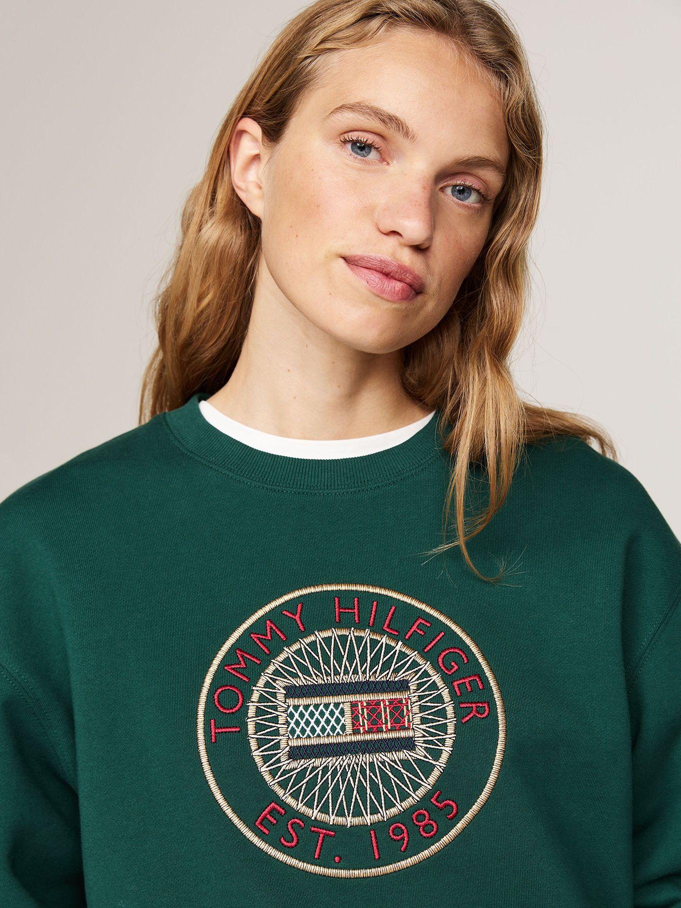 Polerón Nautico Logo Bordado Verde Tommy Hilfiger-3