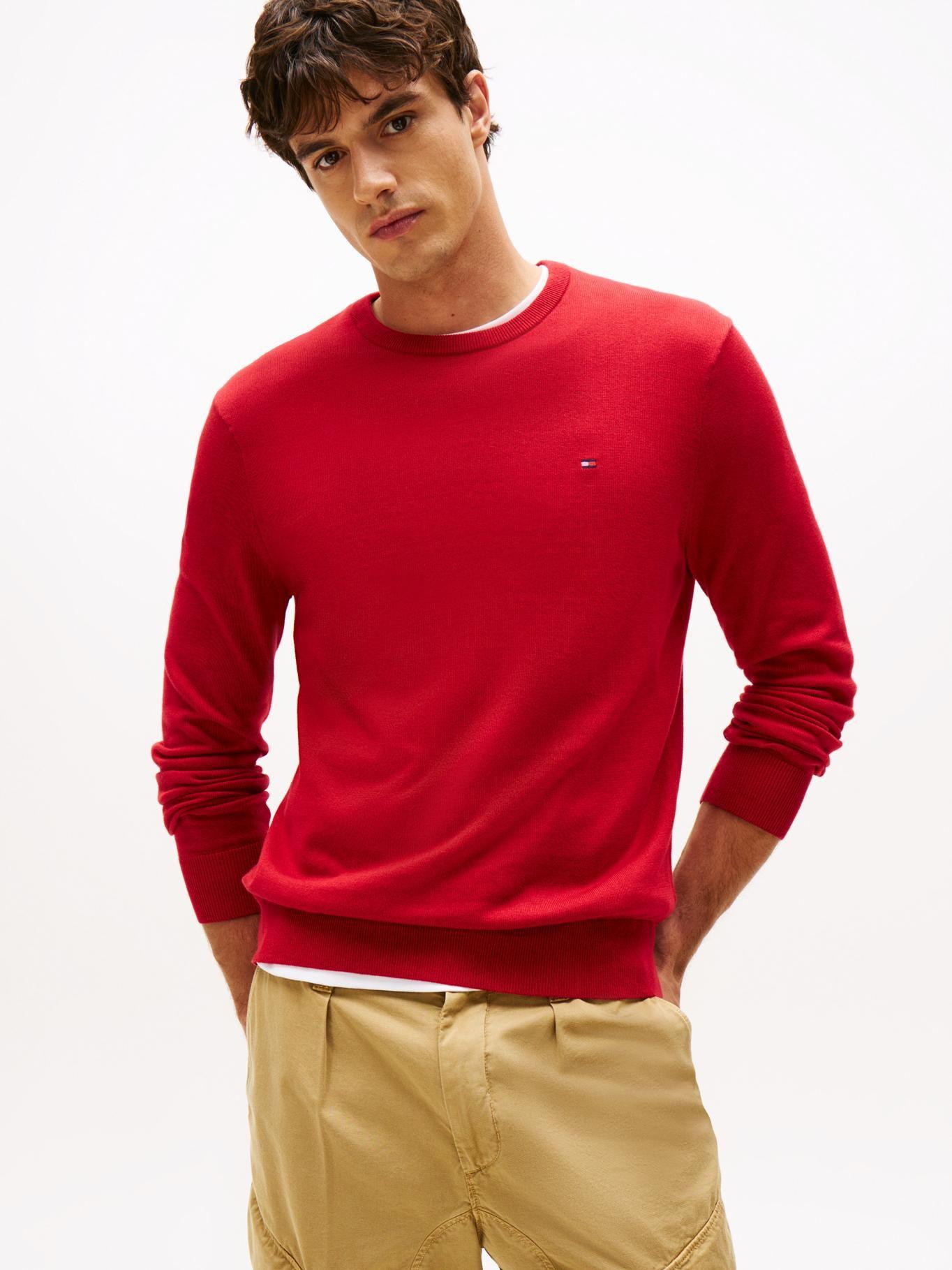 Sweater Essential C-Neck Rojo Tommy Hilfiger-0