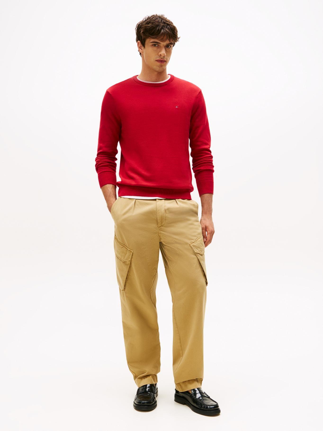 Sweater Essential C-Neck Rojo Tommy Hilfiger-1