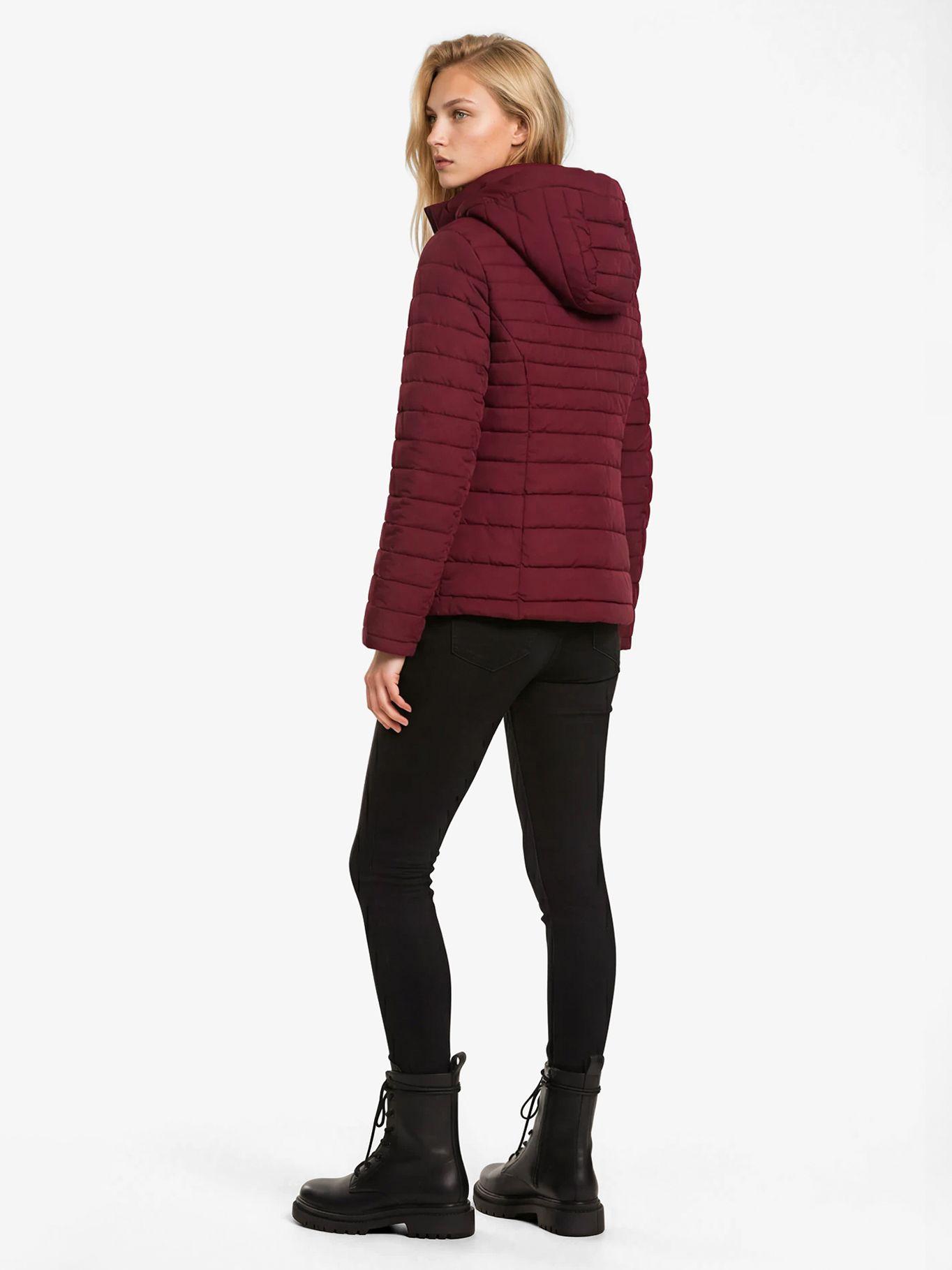 Parka Ligera Acolchada Burdeo Tommy Hilfiger-2