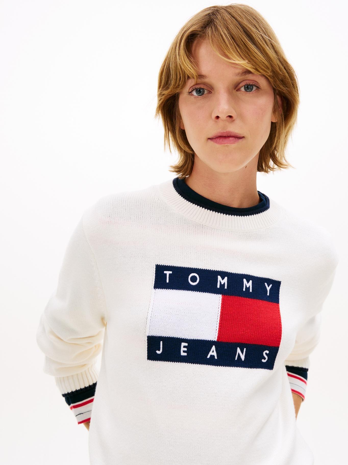 Sweater Ribeteado Con Logo-3
