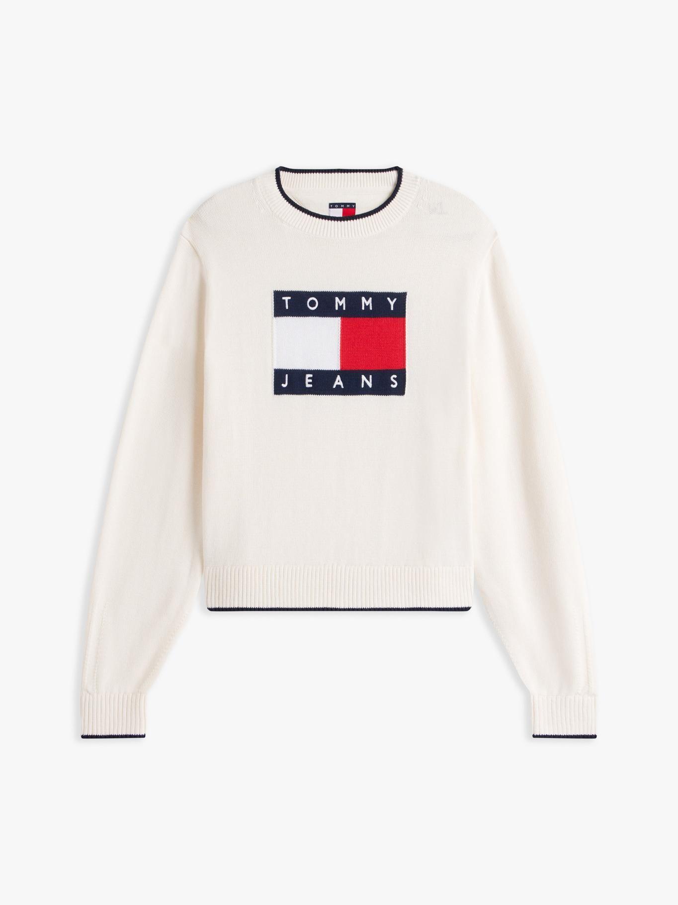 Sweater Ribeteado Con Logo-4