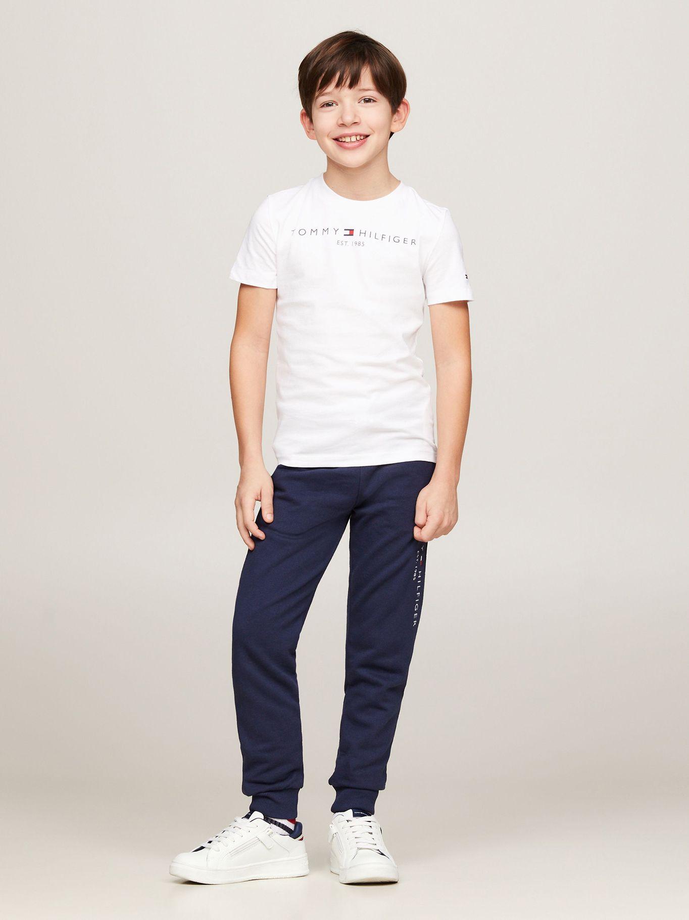 Polera Kids Essential Logo C-Neck Blanco Tommy Hilfiger-1