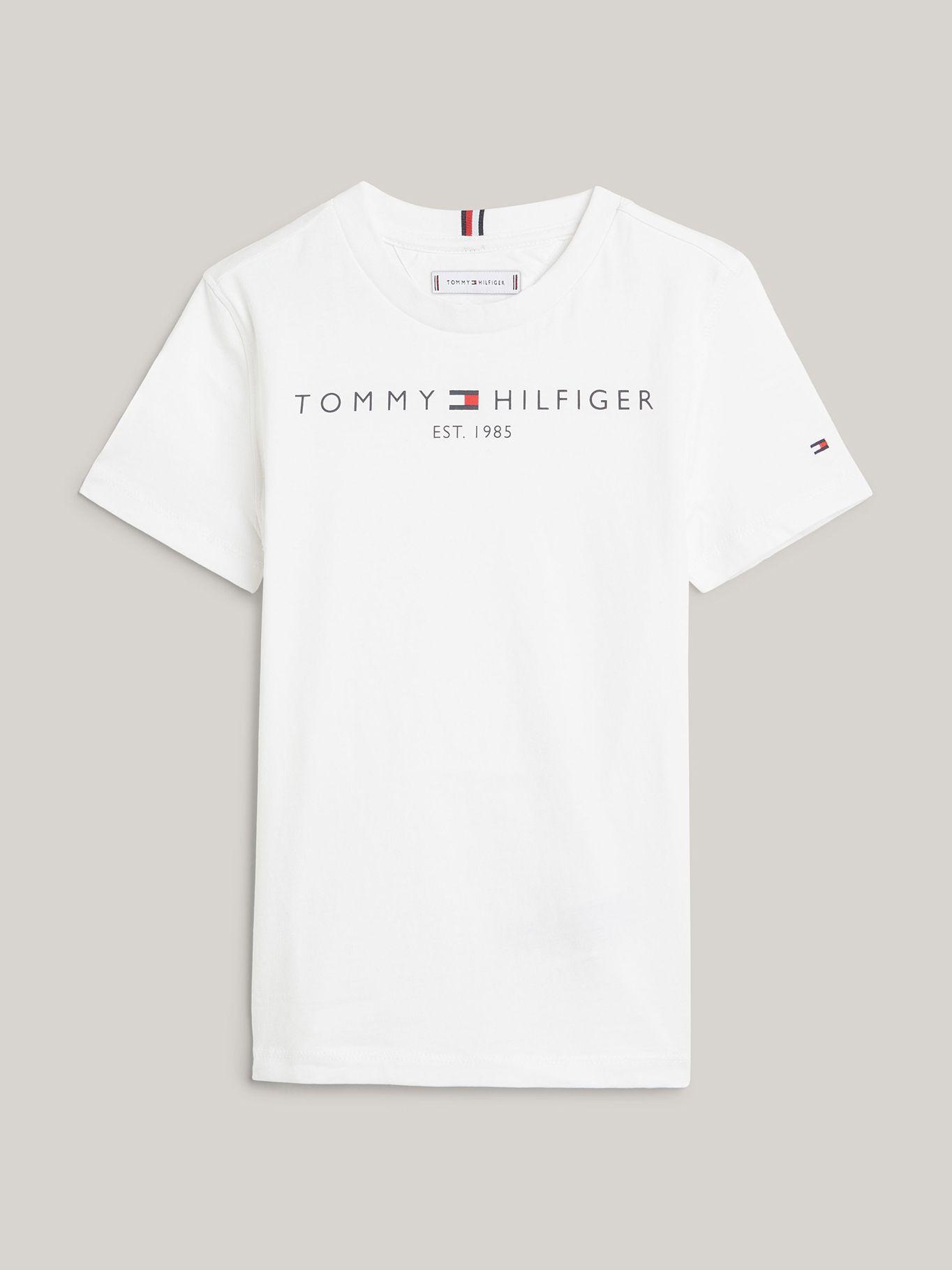 Polera Kids Essential Logo C-Neck Blanco Tommy Hilfiger-4