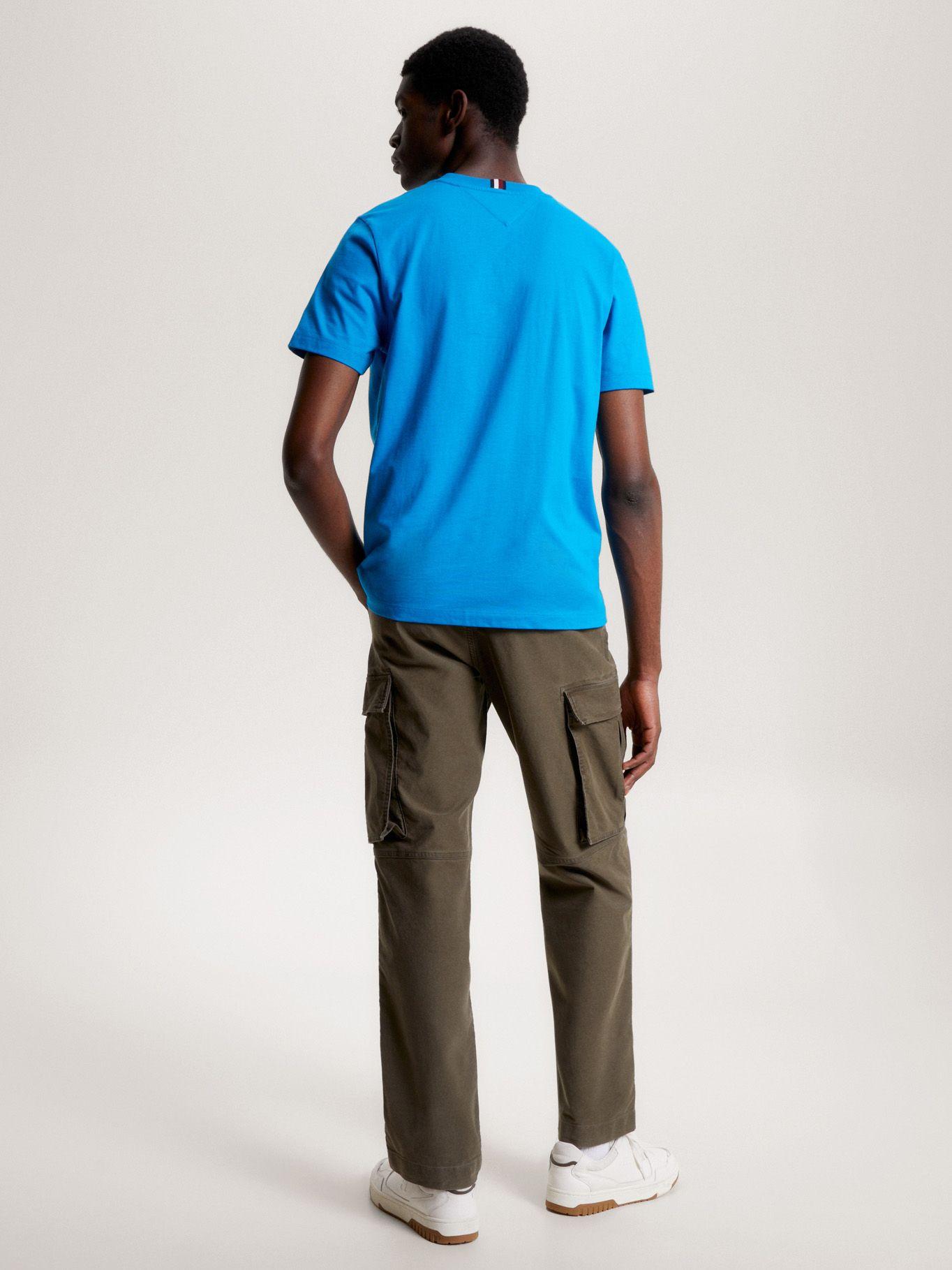 Polera Logo Monogram Celeste Tommy Hilfiger-2