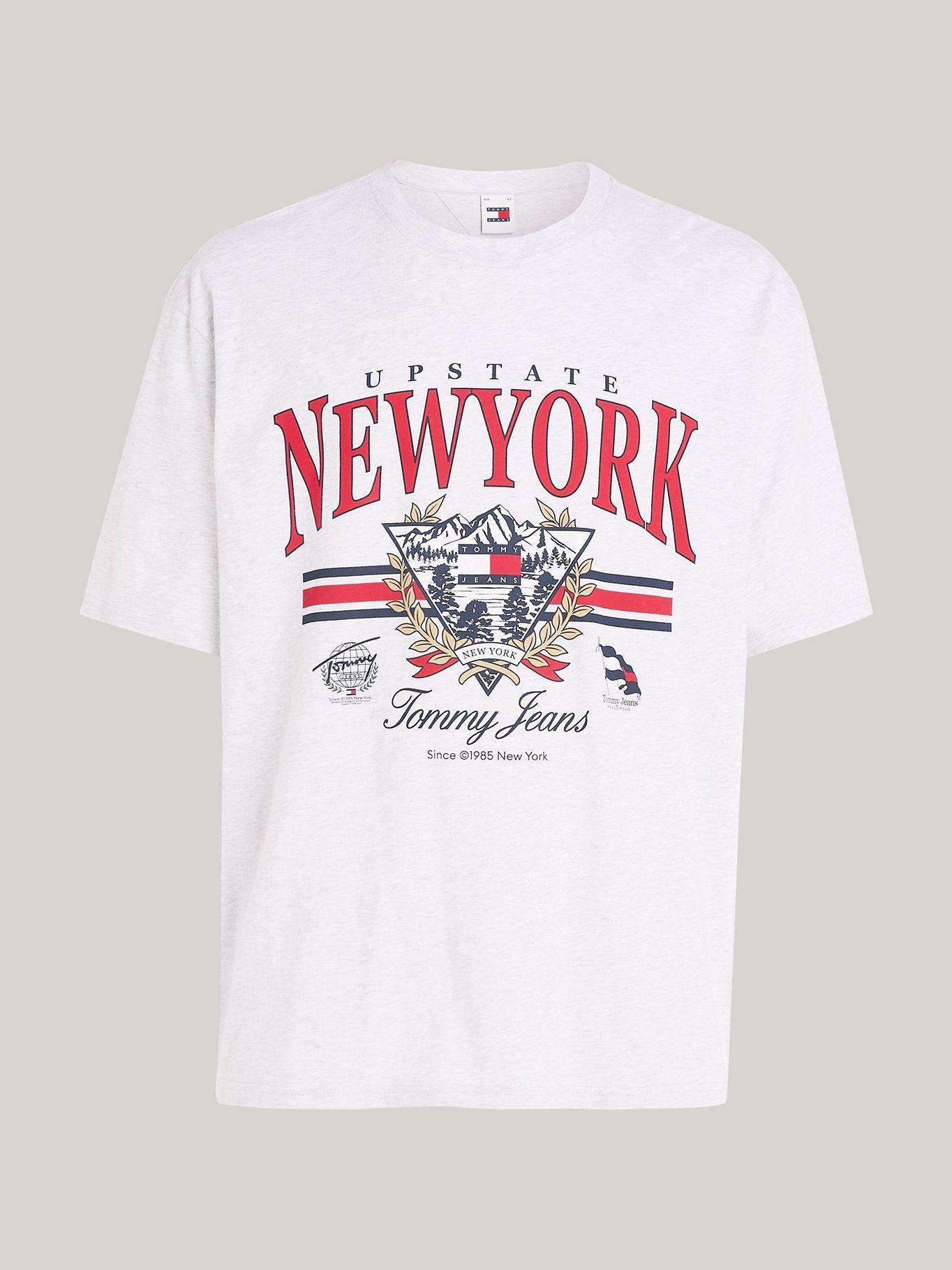 Polera Explorer Oversize Con Logo Gris Tommy Jeans-4