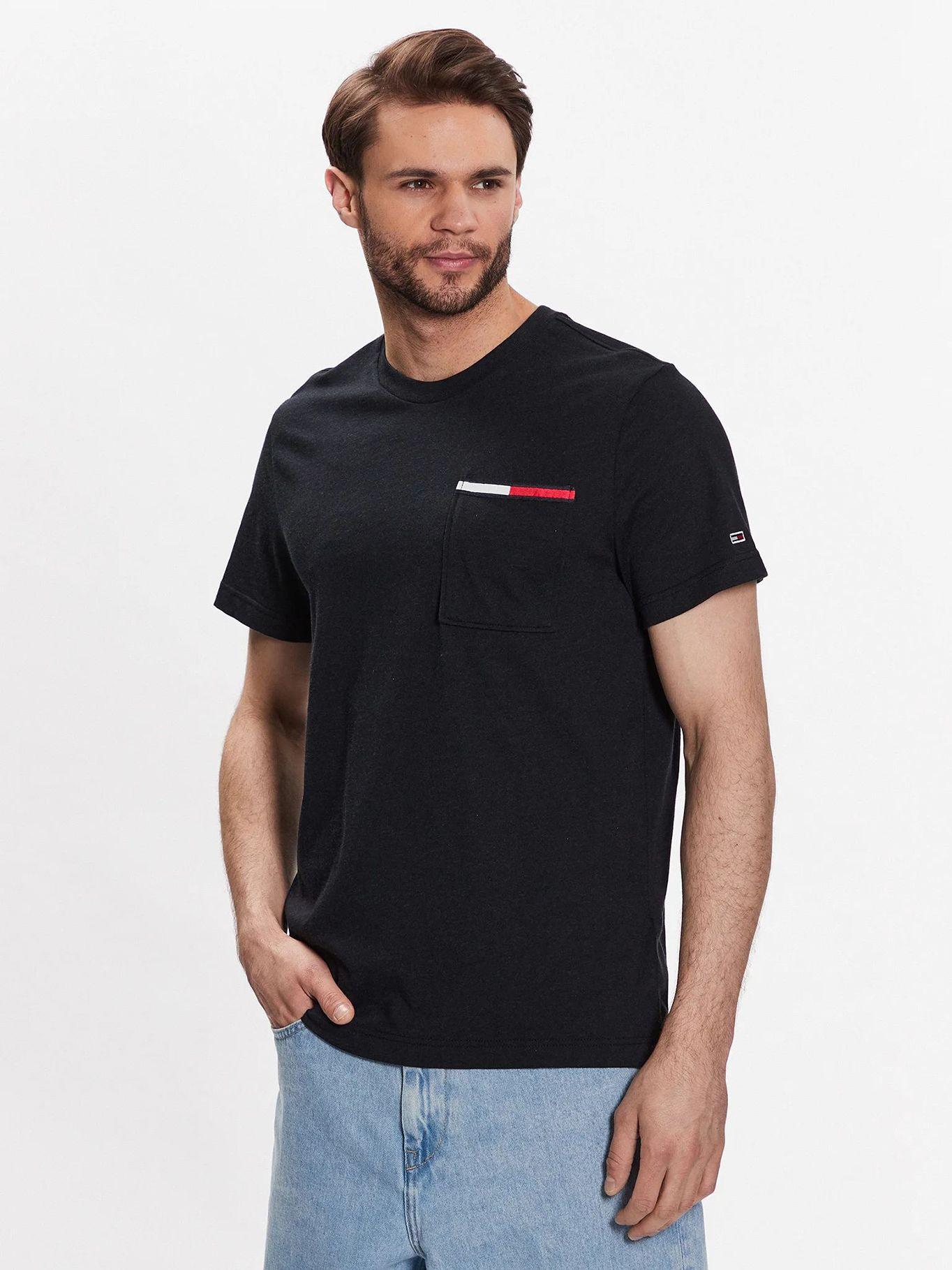 Polera Essential Con Bolsillo Negro Tommy Jeans-0