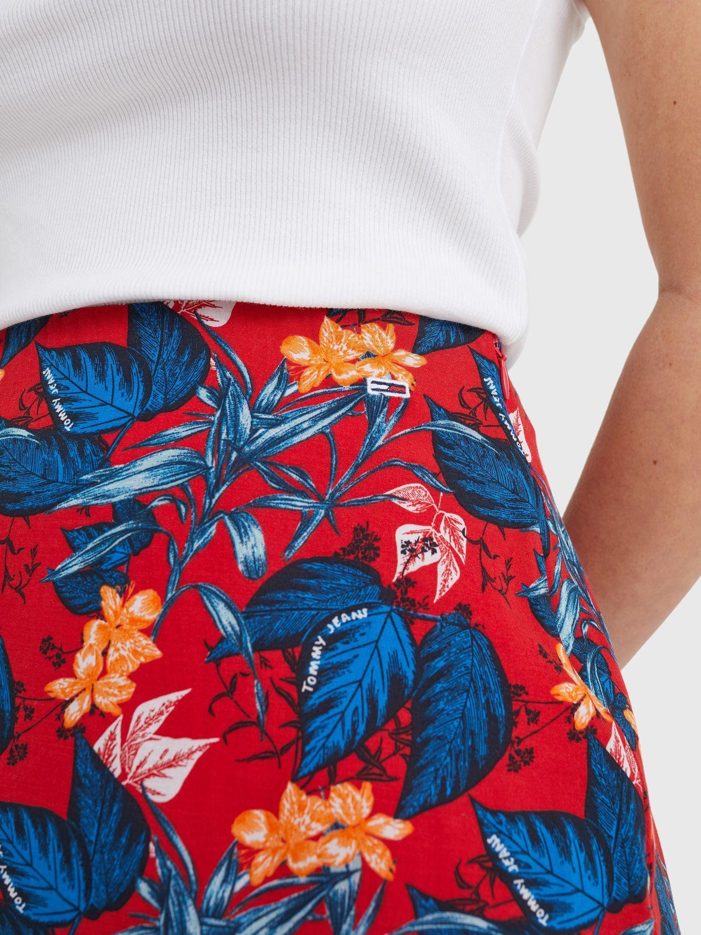 Falda Estampado Tropical Rojo Tommy Hilfiger-2