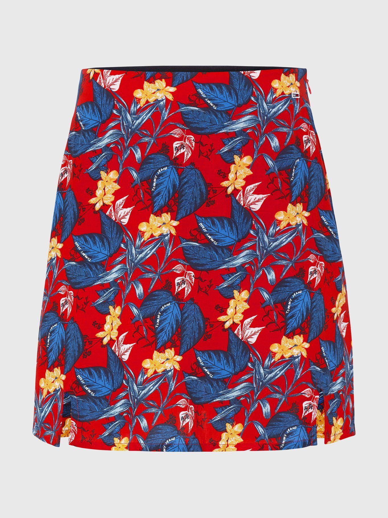 Falda Estampado Tropical Rojo Tommy Hilfiger-4