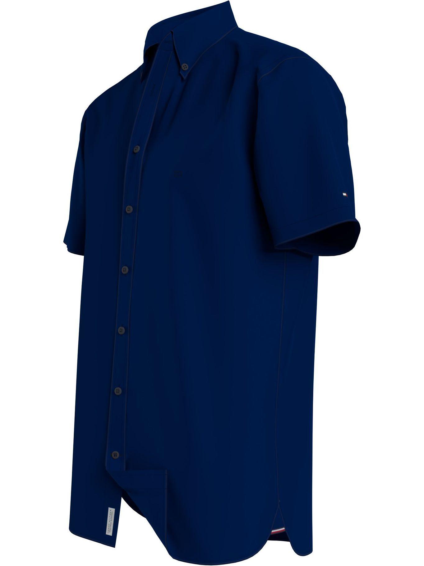 Camisa Regular Fit A Contraste Azul Tommy Hilfiger-2