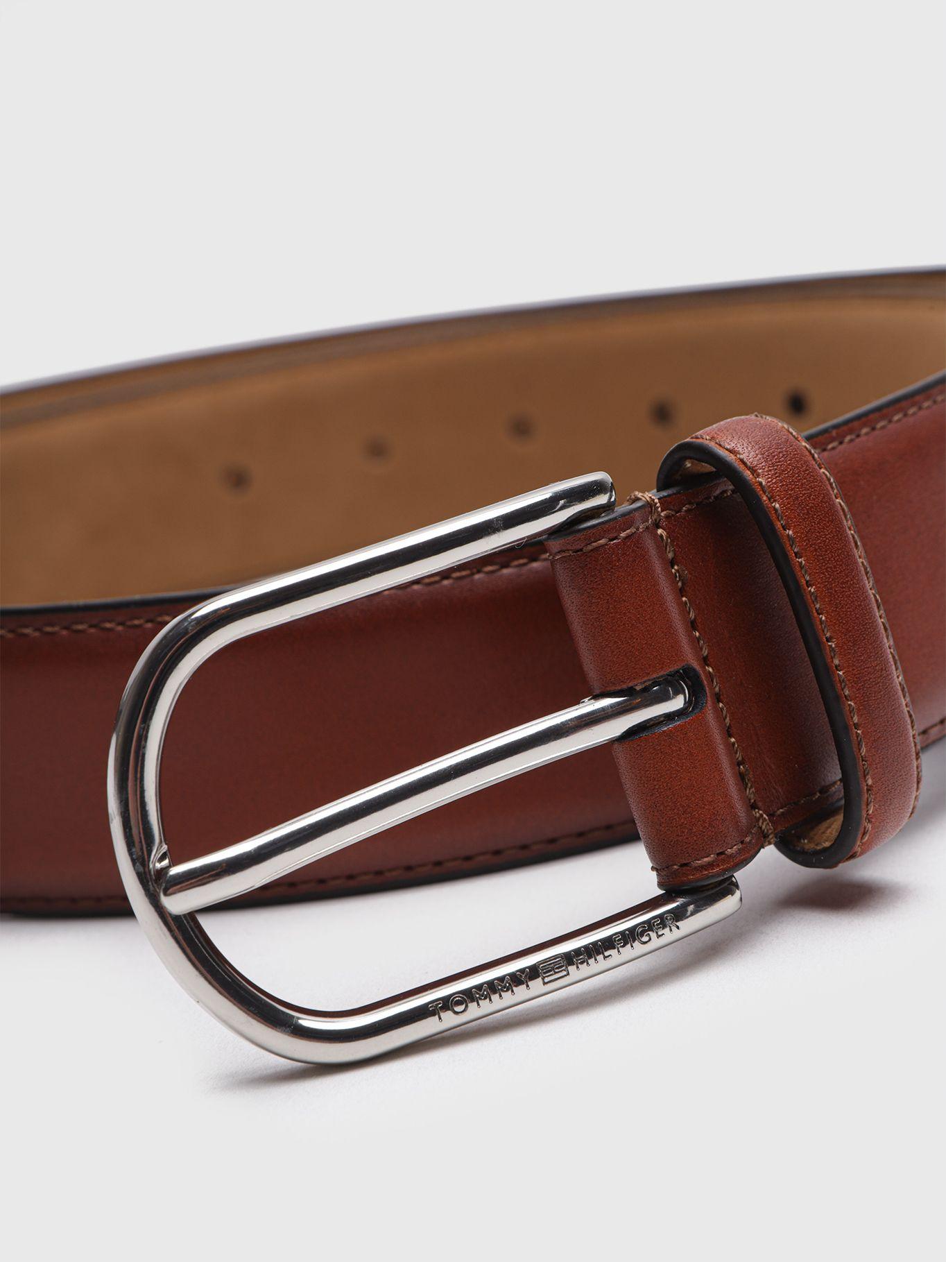 Cinturón De Cuero Business Lux 3.5 Café Tommy Hilfiger-2