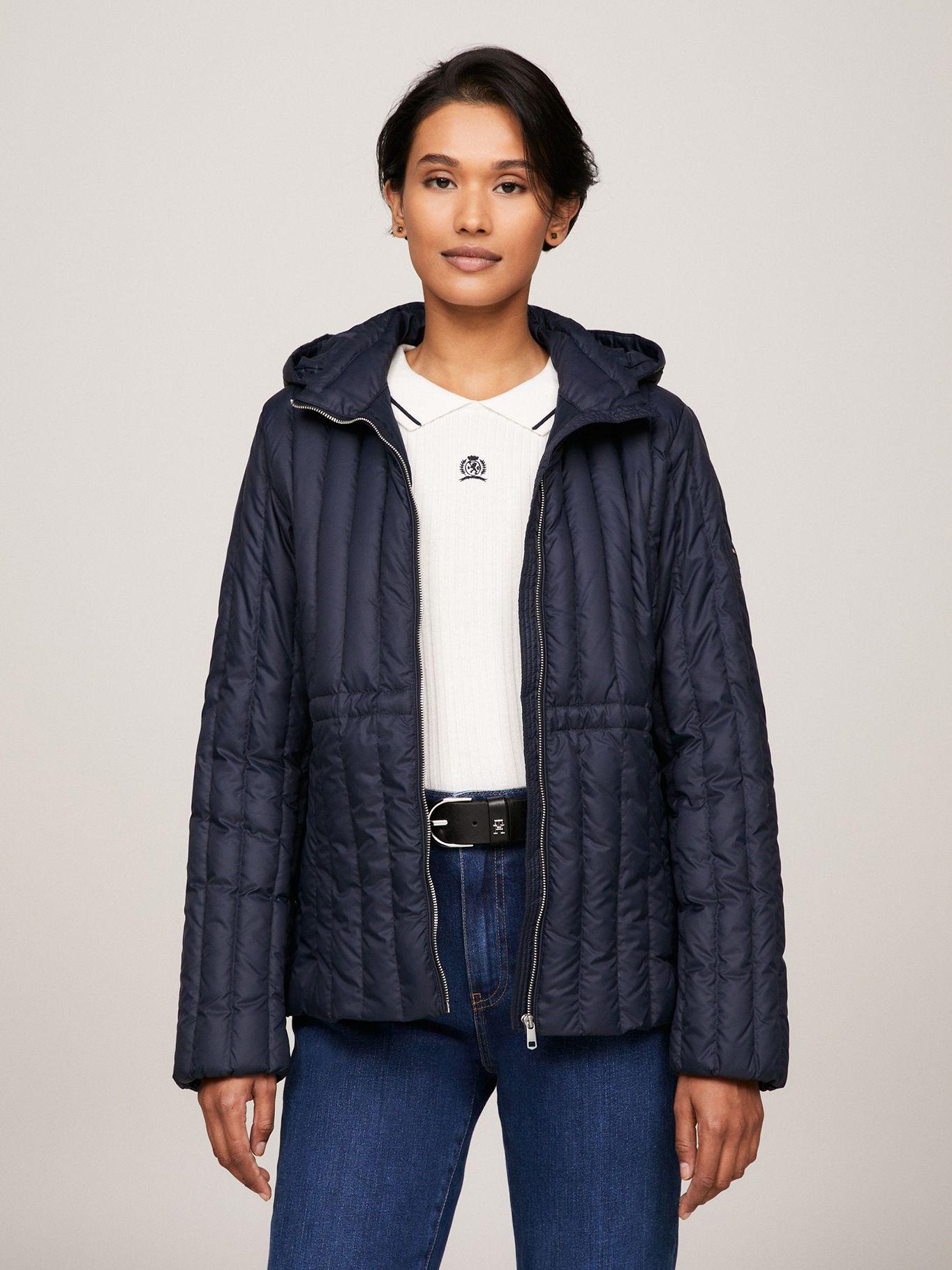 Parka Mujer Con Gorro Azul Tommy Hilfiger-0