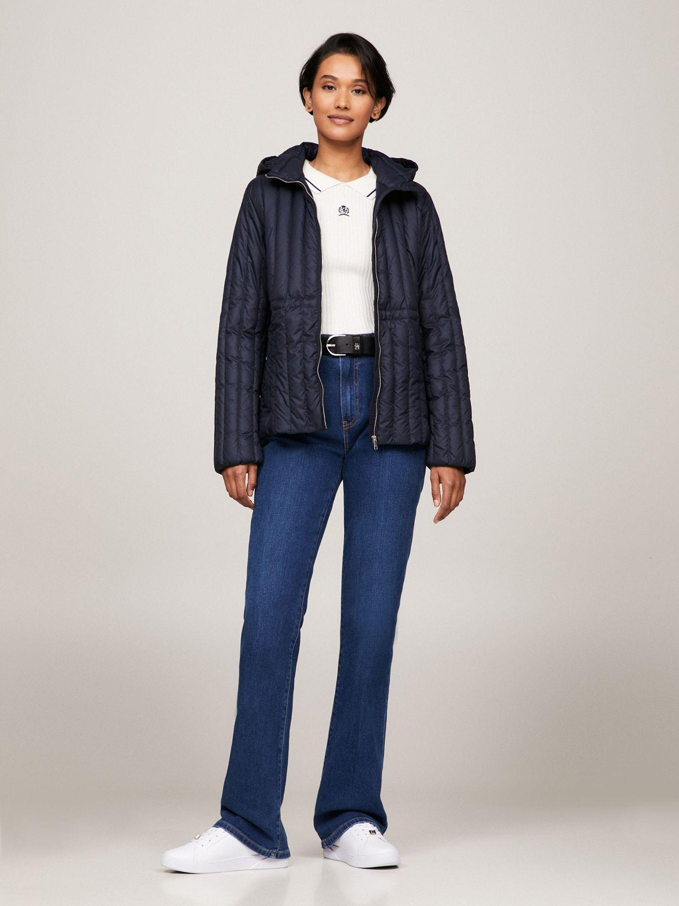 Parka Mujer Con Gorro Azul Tommy Hilfiger-1