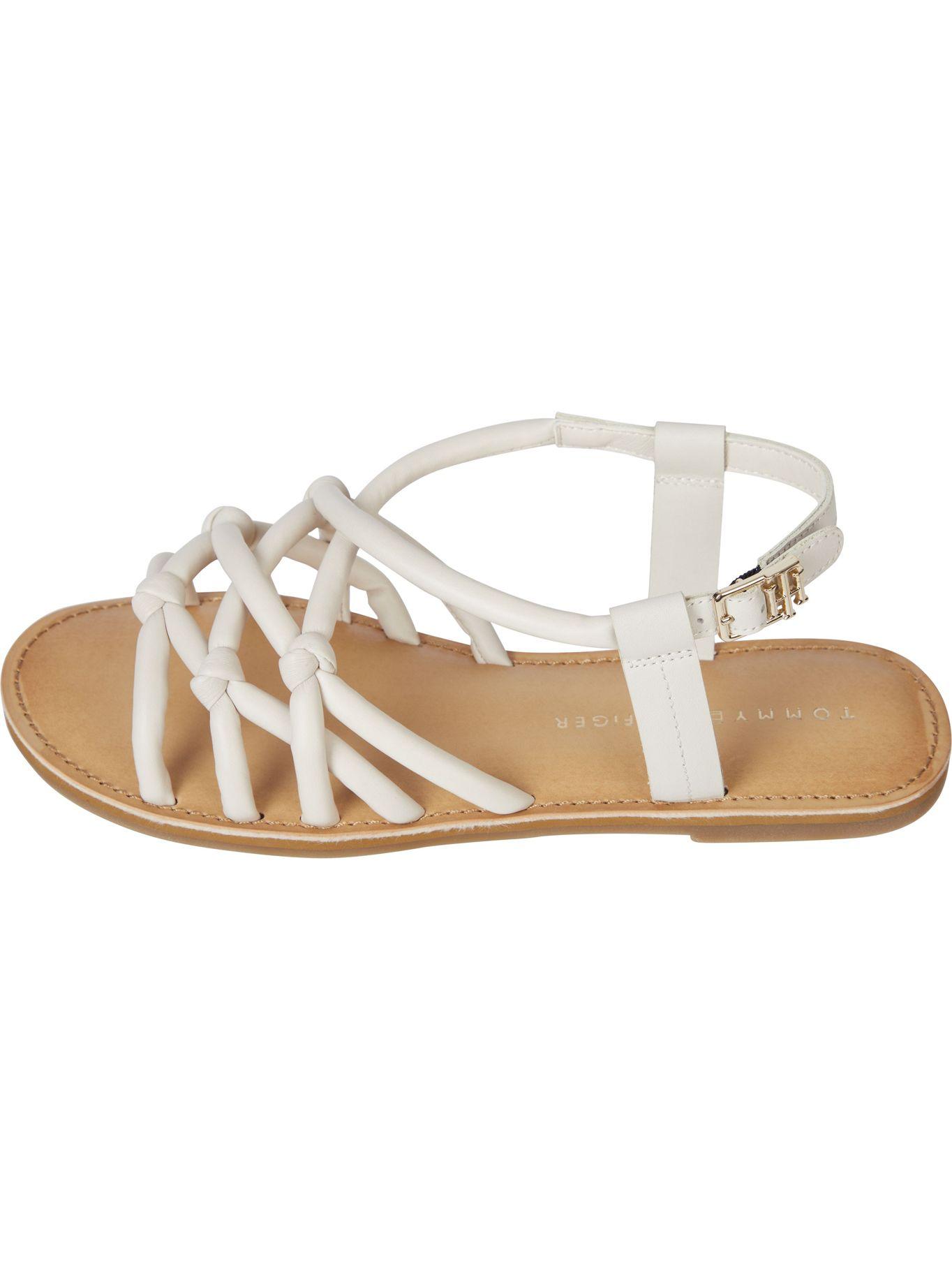 Sandalias Con Hebilla Blanco Tommy Hilfiger JN2-0