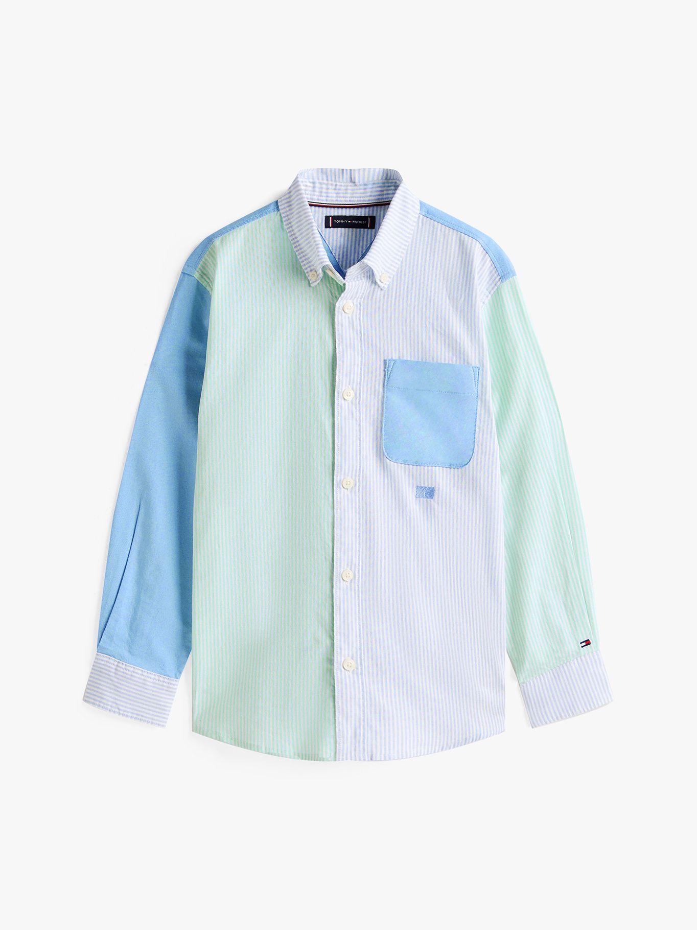 Camisa Oxford Color Block Multicolor Tommy Hilfiger-4