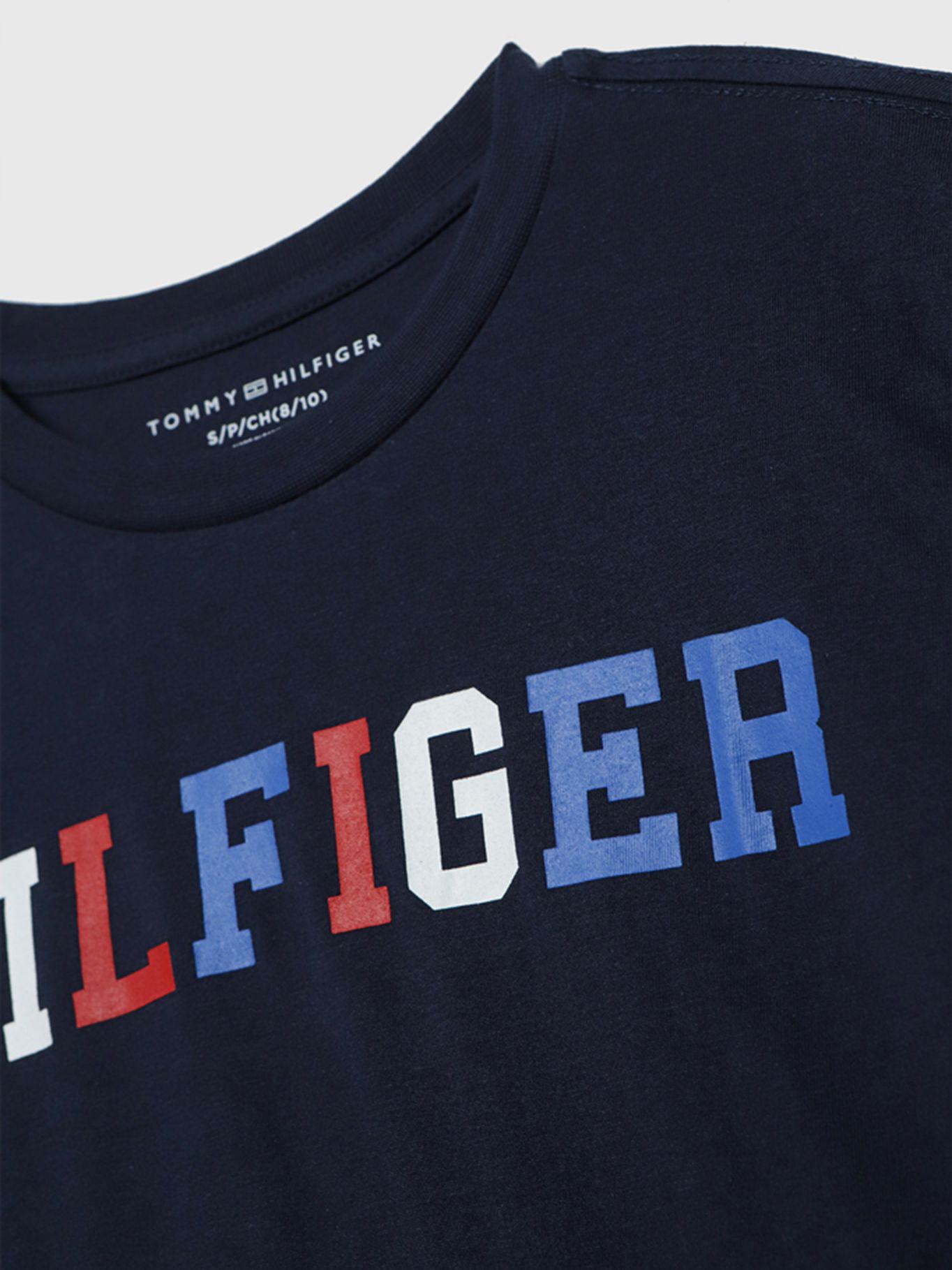 Polera Con Logo Multicolor Azul Tommy Hilfiger-2