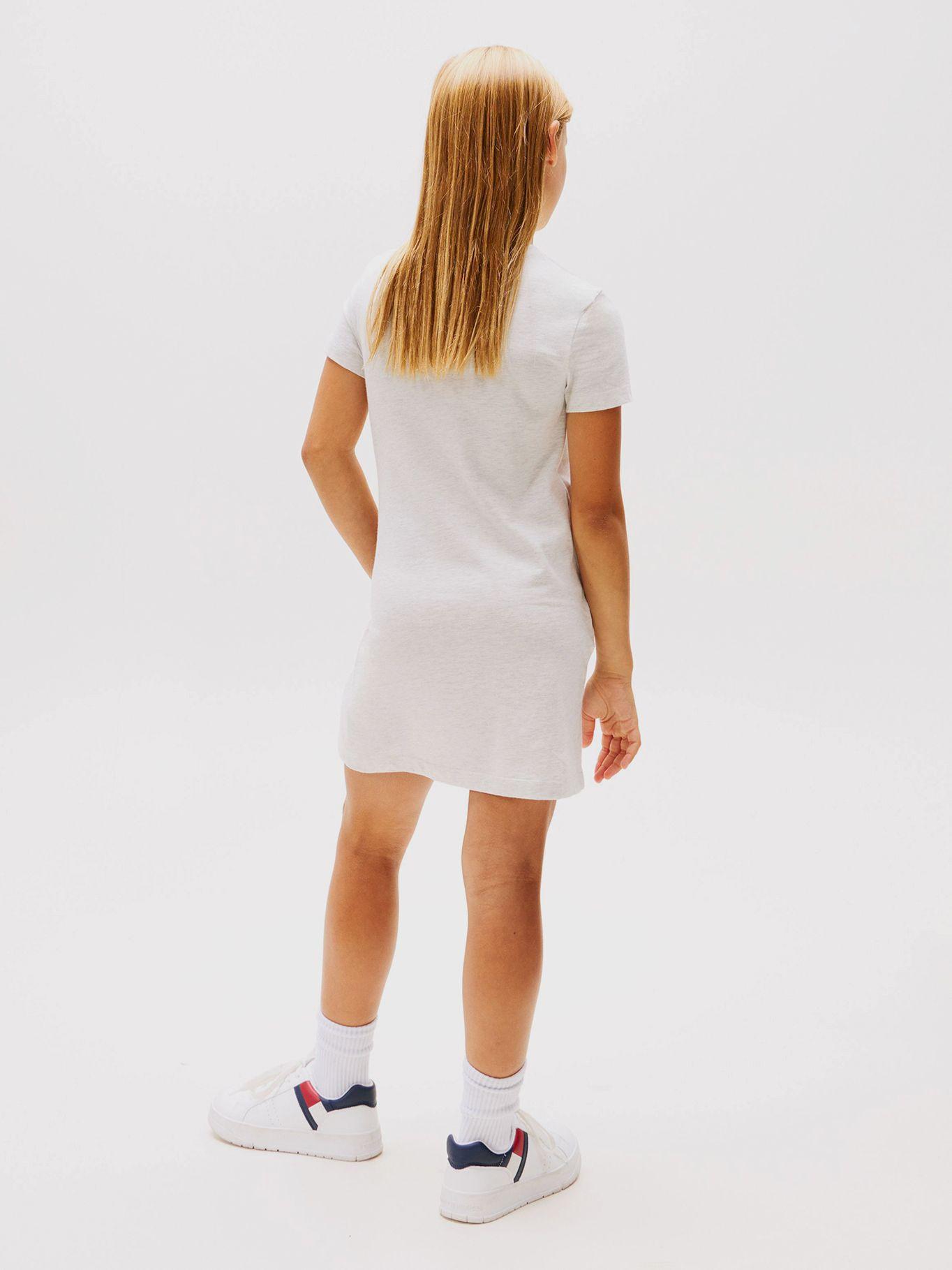 Vestido Con Logo De Lentejuelas Blanco Tommy Hilfiger-1