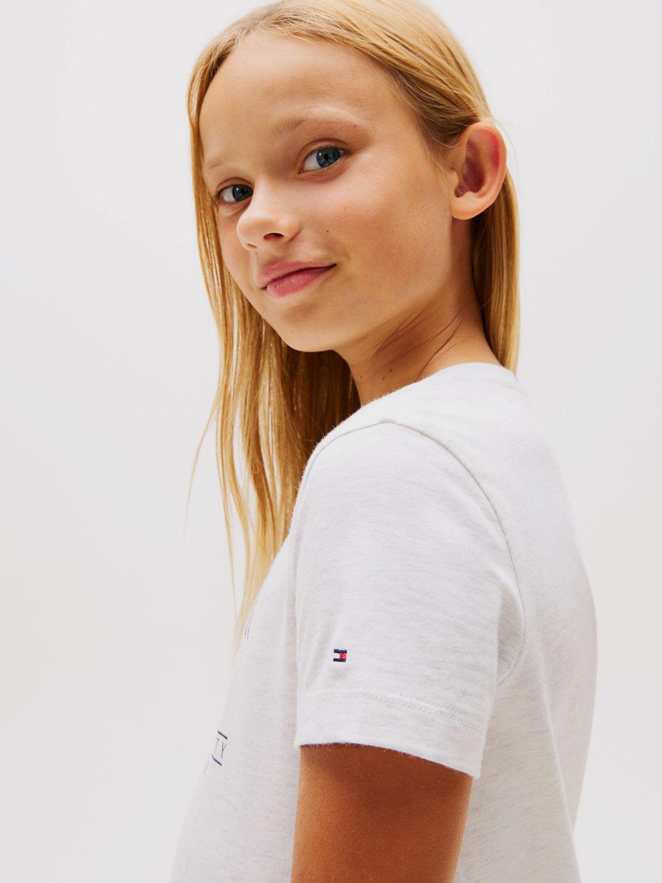 Vestido Con Logo De Lentejuelas Blanco Tommy Hilfiger-3