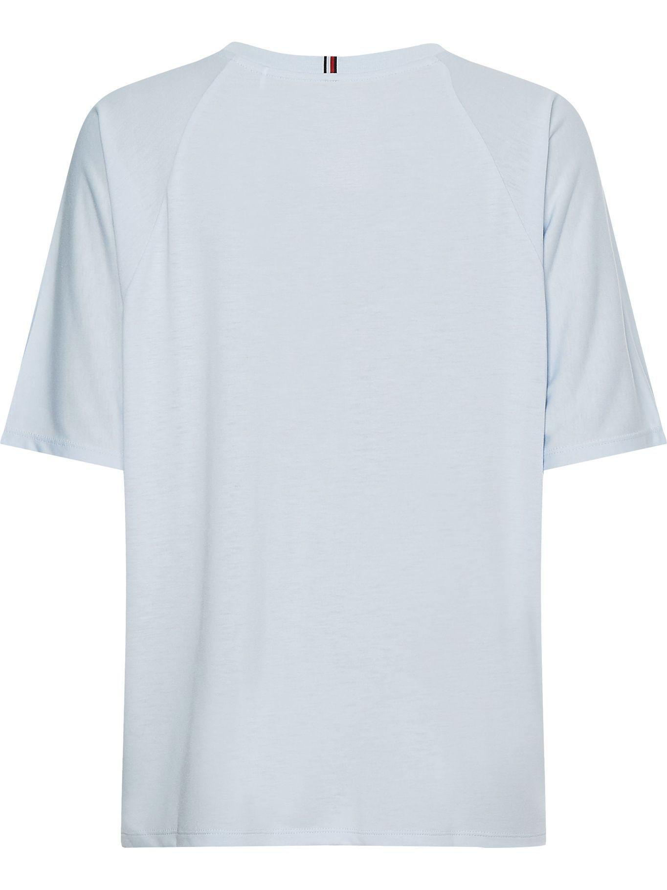 Polera Sport Relaxed Celeste Tommy Hilfiger MY2-1