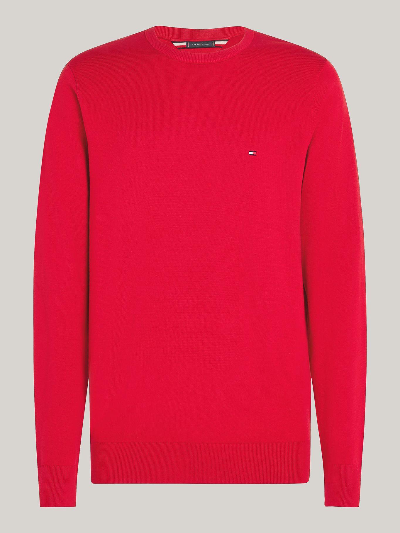 Sweater Básico Signature C Tommy Hilfiger Rojo-4