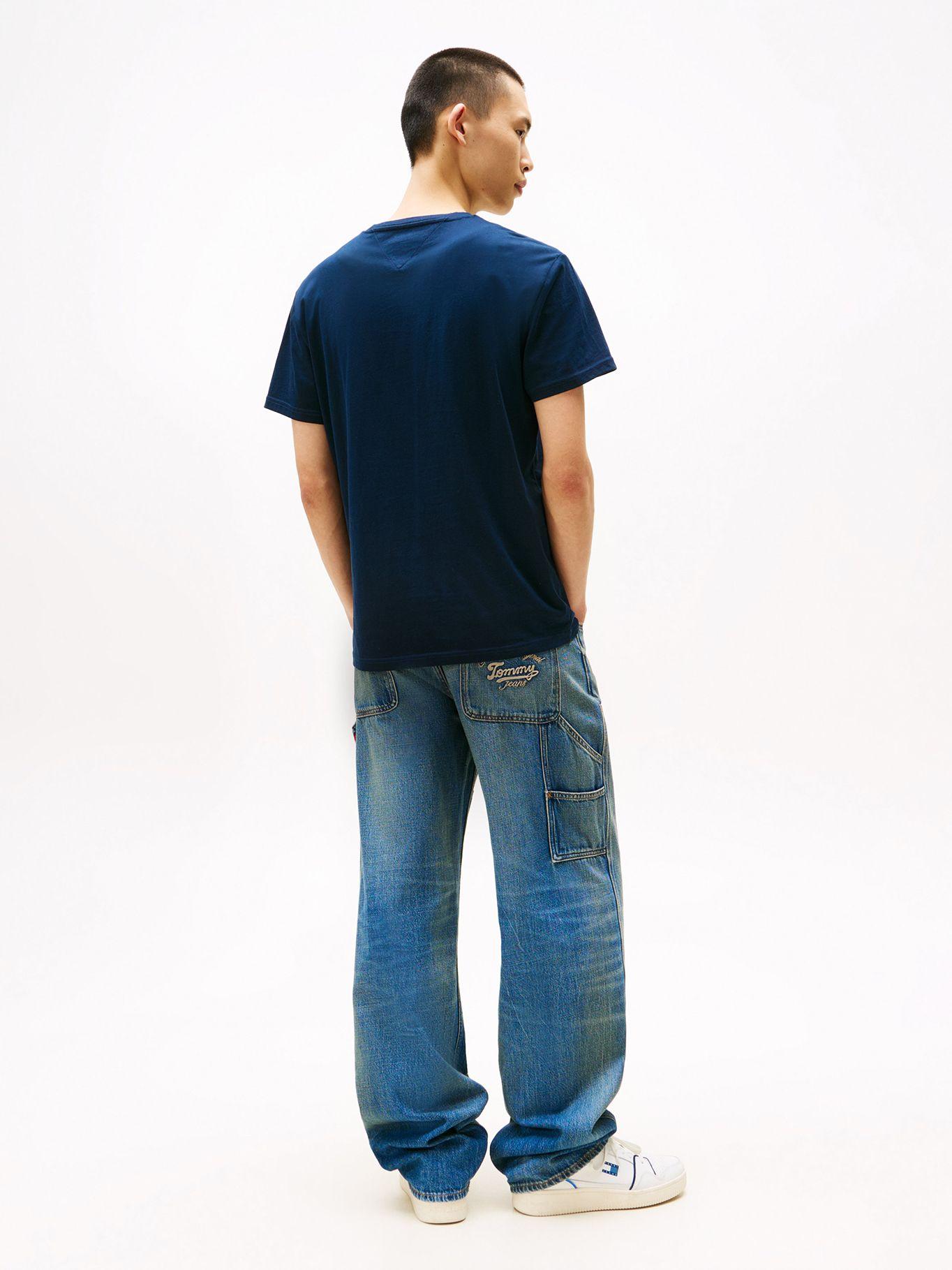 Polera C-Neck Con Logo Azul C1G Tommy Jeans-2