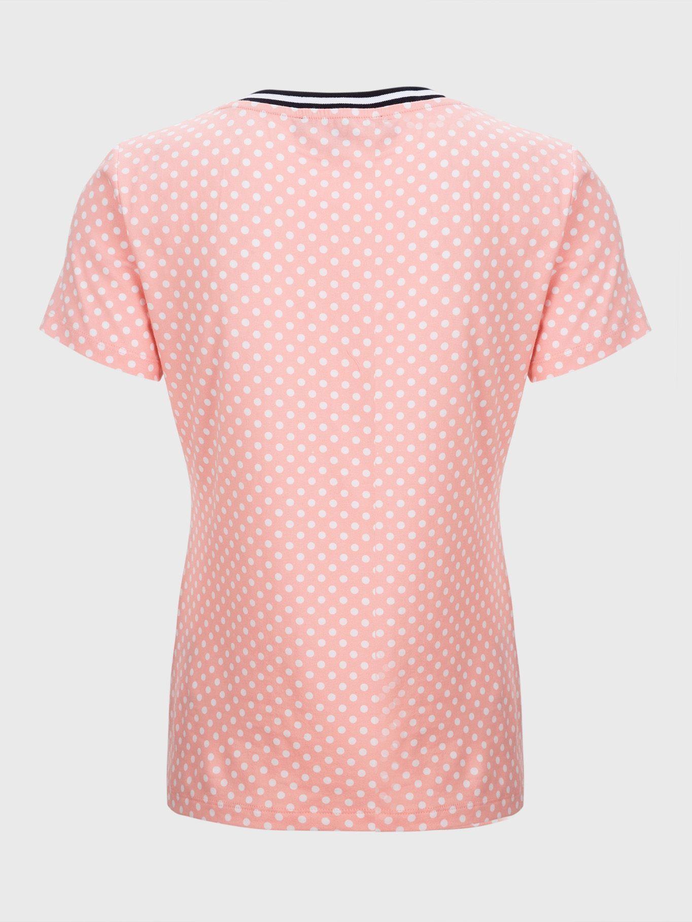 Polera Estampada Con Lunares Rosado Tommy Hilfiger-1