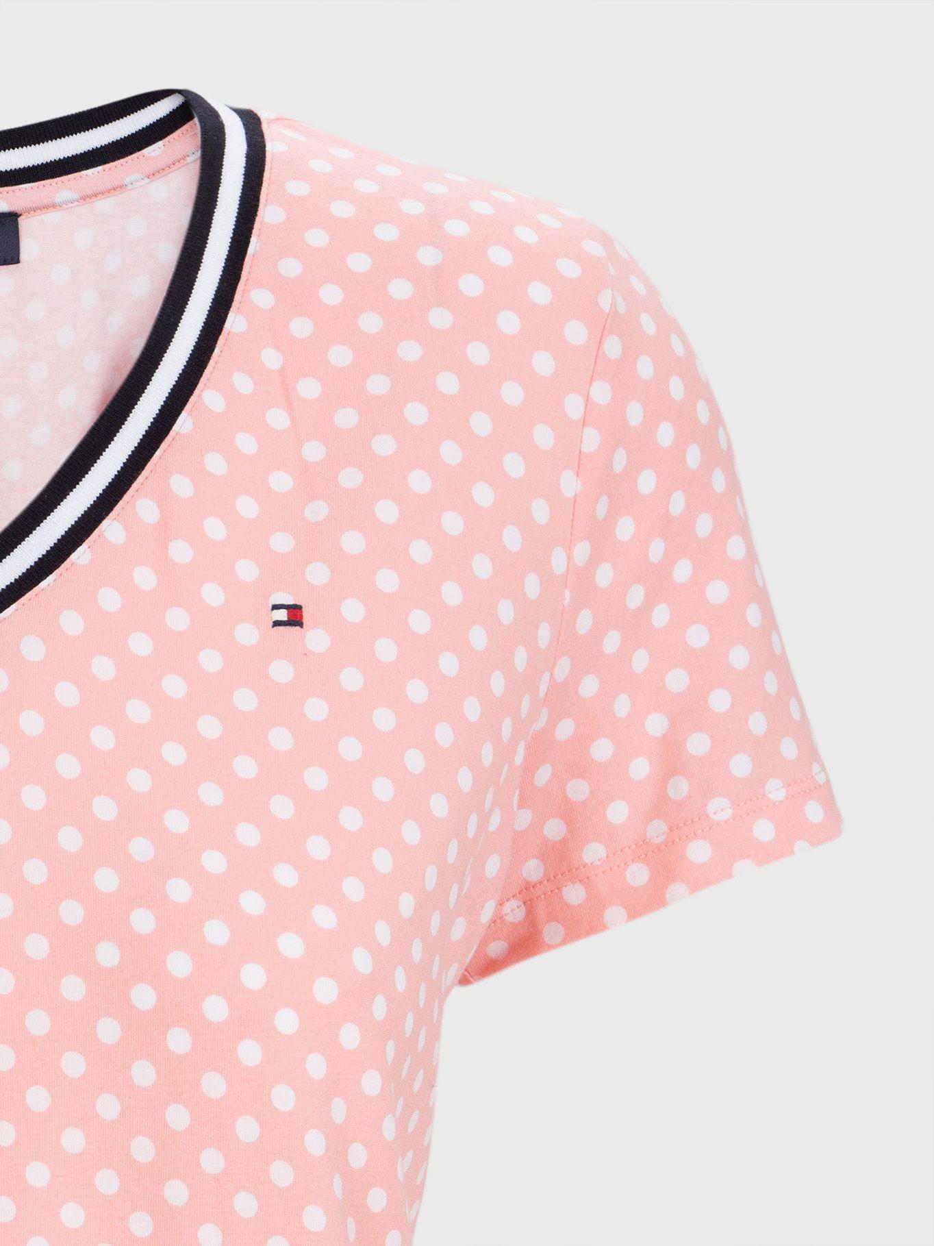 Polera Estampada Con Lunares Rosado Tommy Hilfiger-2