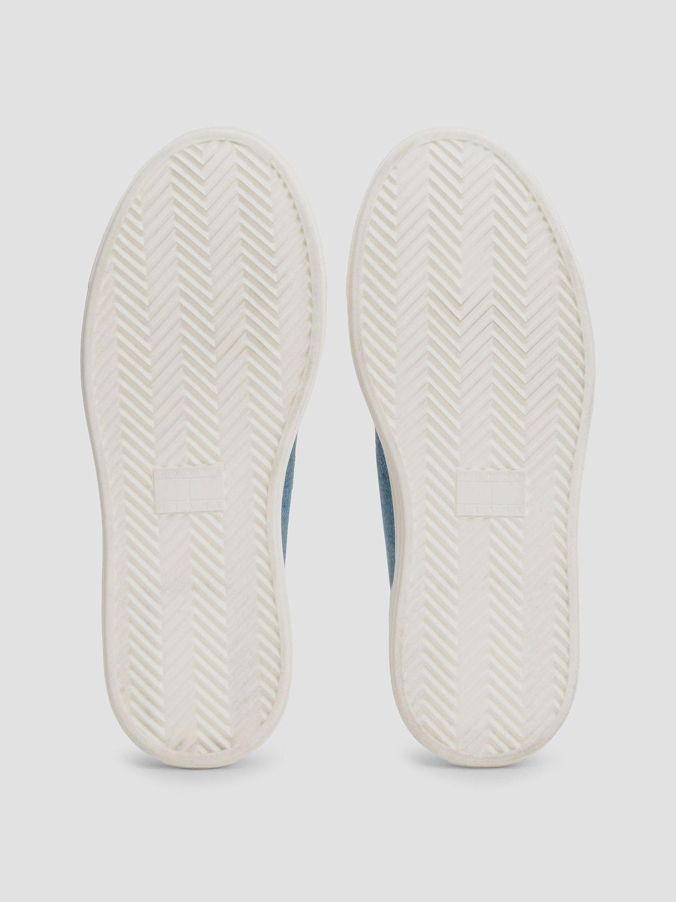 Zapatillas De Plataforma De Denim Celeste Tommy Jeans-3
