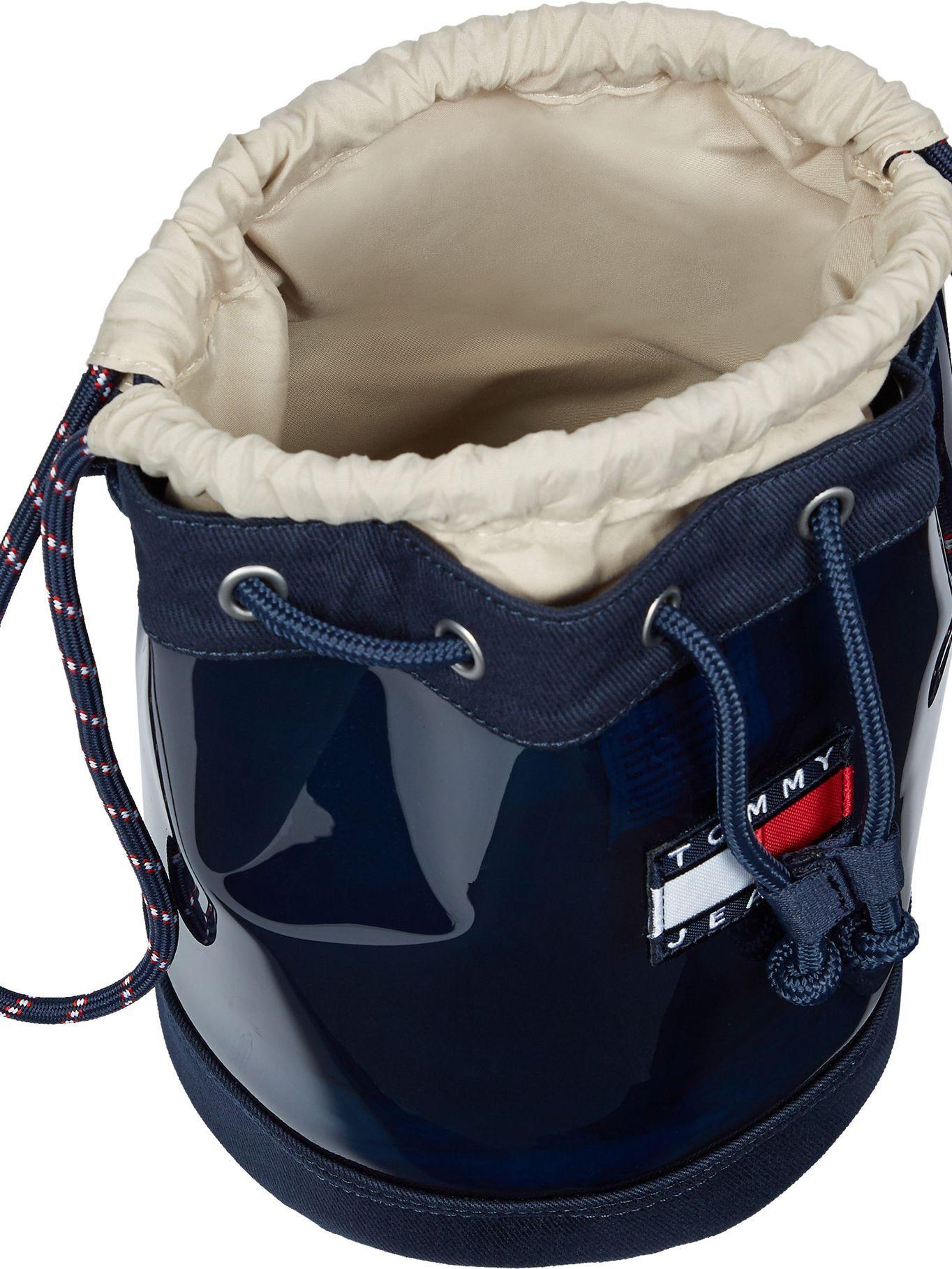 Bolso Bucket Con Parche Azul Tommy Hilfiger-2